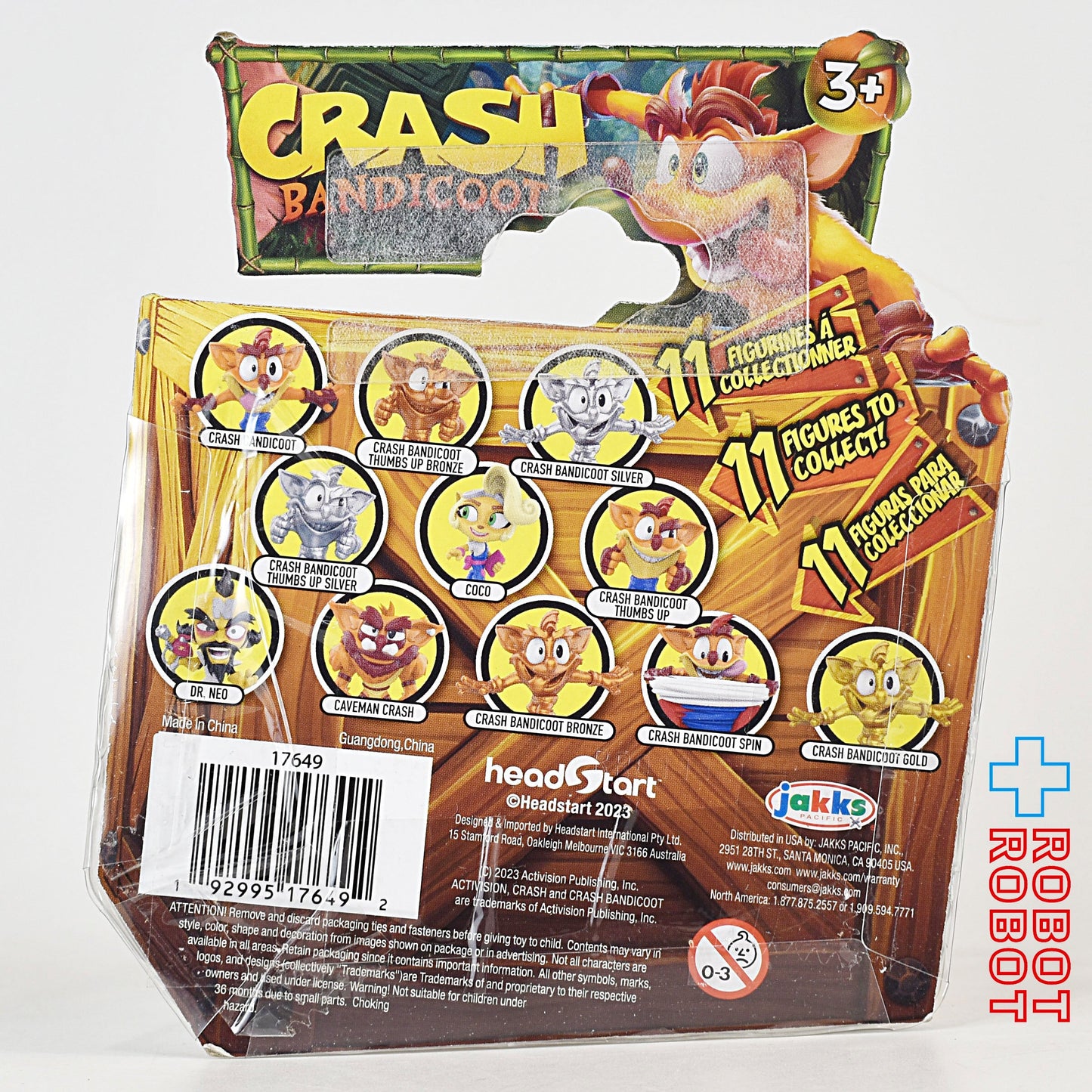 クラッシュ・バンディクー サムズアップ ブロンズ 2.5インチ フィギュア 2023 ジャックス・パシフィック社 未開封