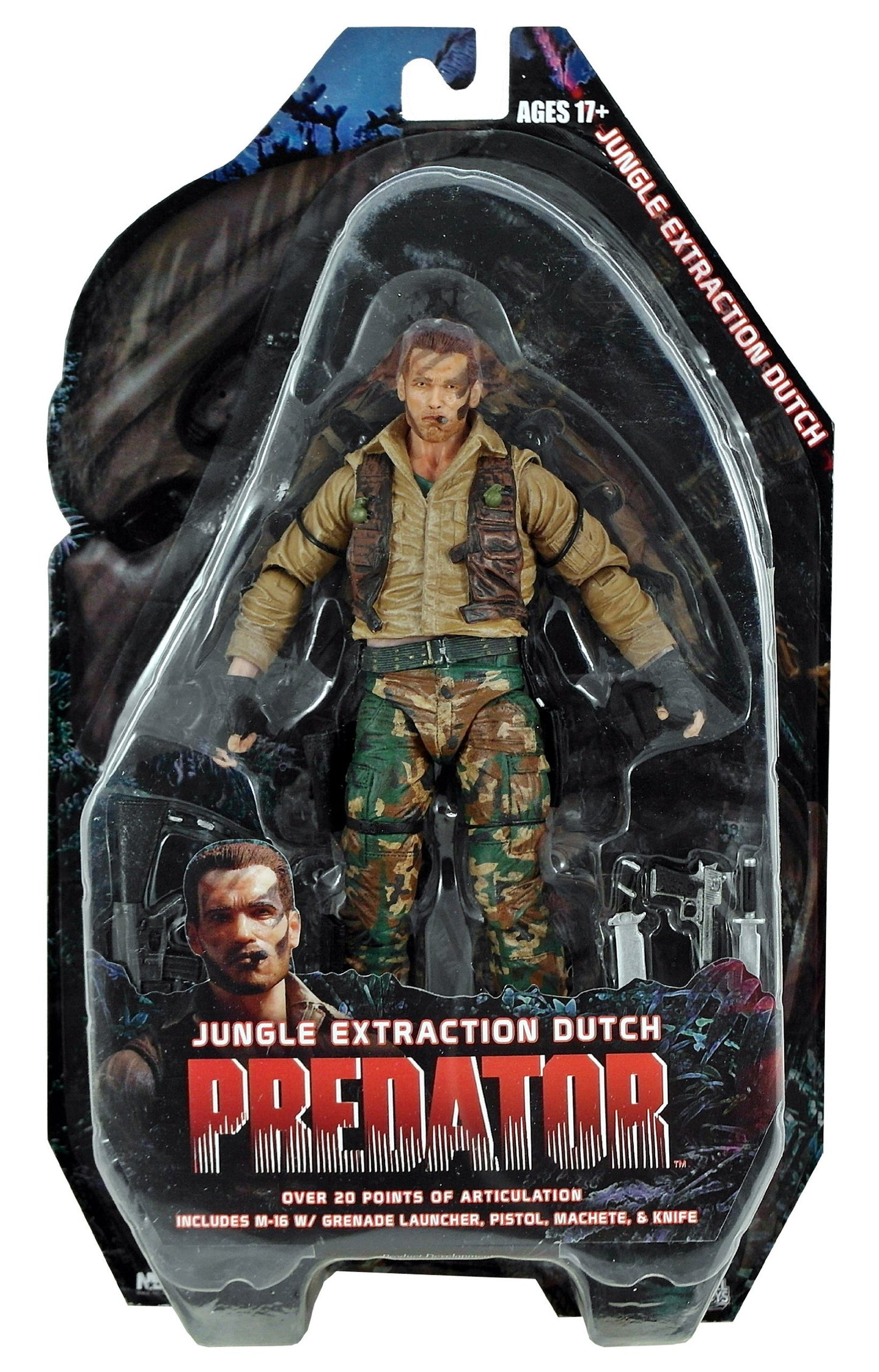 ネカ プレデター シリーズ 08 プレデター / ジャングル・エクストラクション・ダッチ 7インチアクションフィギュア 未開封