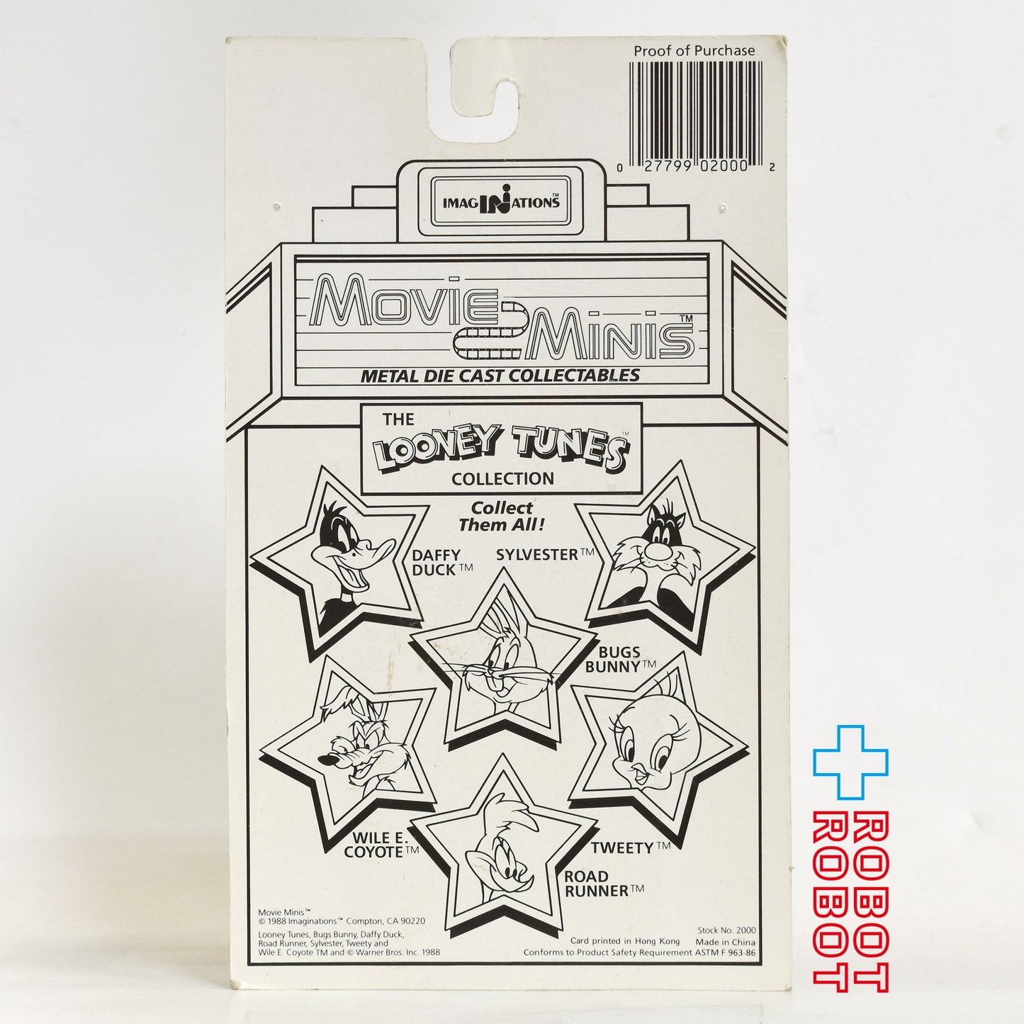 ルーニー・チューンズ ワイリー・コヨーテ ムービーミニ ダイキャストミニフィギュア 1988 未開封