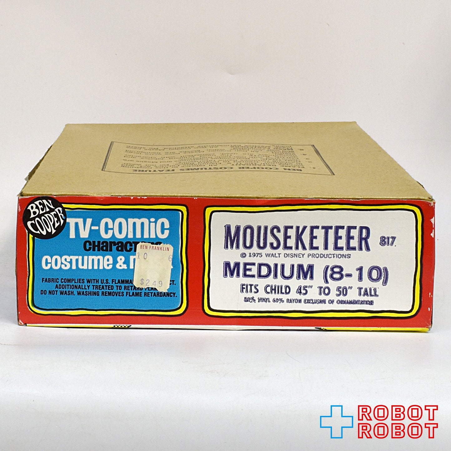 ベンクーパー社 ディズニー マウスケティア TVコミック キャラクター コスチューム&マスク 1975 箱入未使用