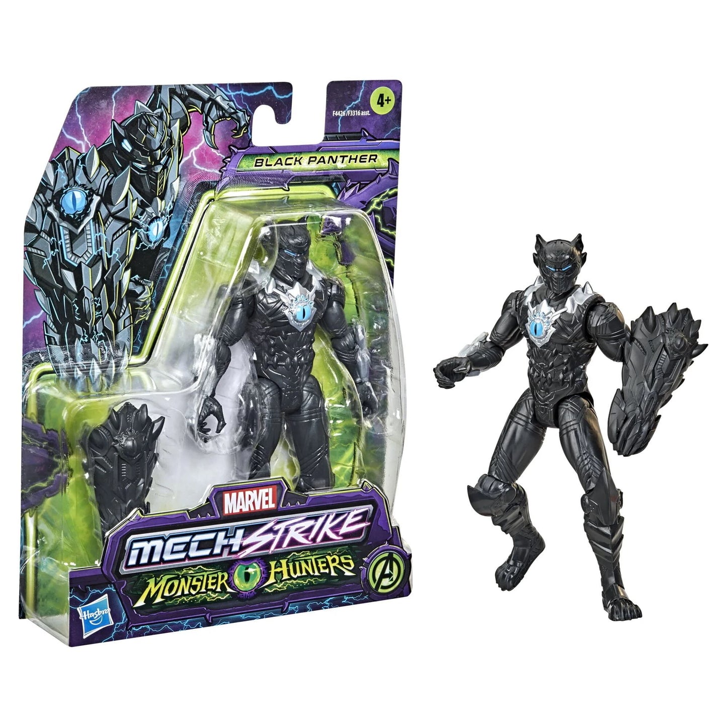 ハズブロ マーベル メカニカル・ストライク モンスターハンターズ ブラックパンサー アクションフィギュア 未開封 - ROBOTROBOT