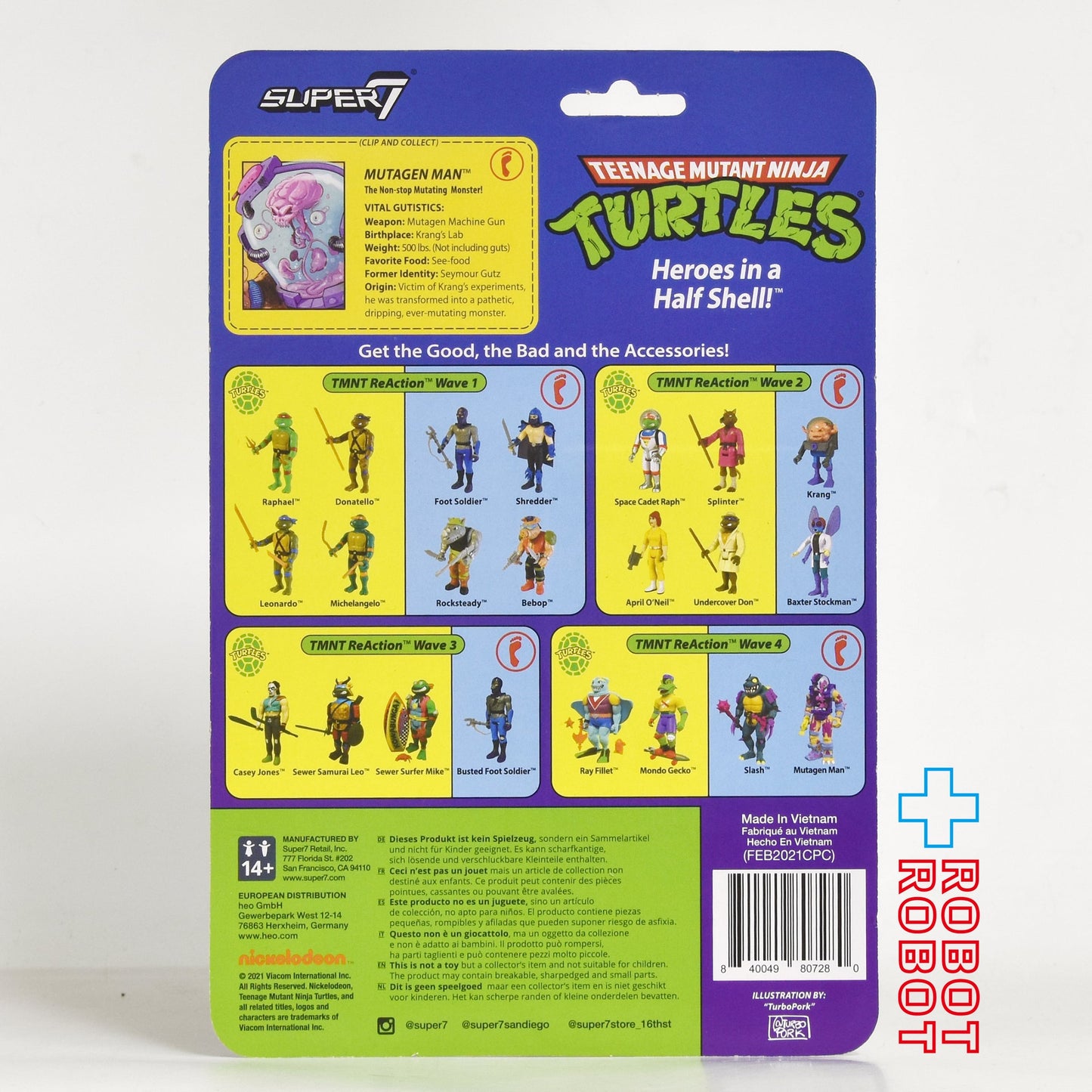 リ・アクション タートルズ TMNTミュータジェンマン 3.75インチ アクションフィギュア 未開封