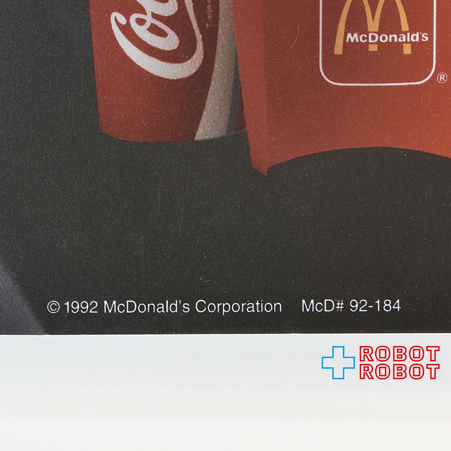 マクドナルド トランスライト メニュー サインダブルクォーターパウンダー w/チーズミール 55センチ