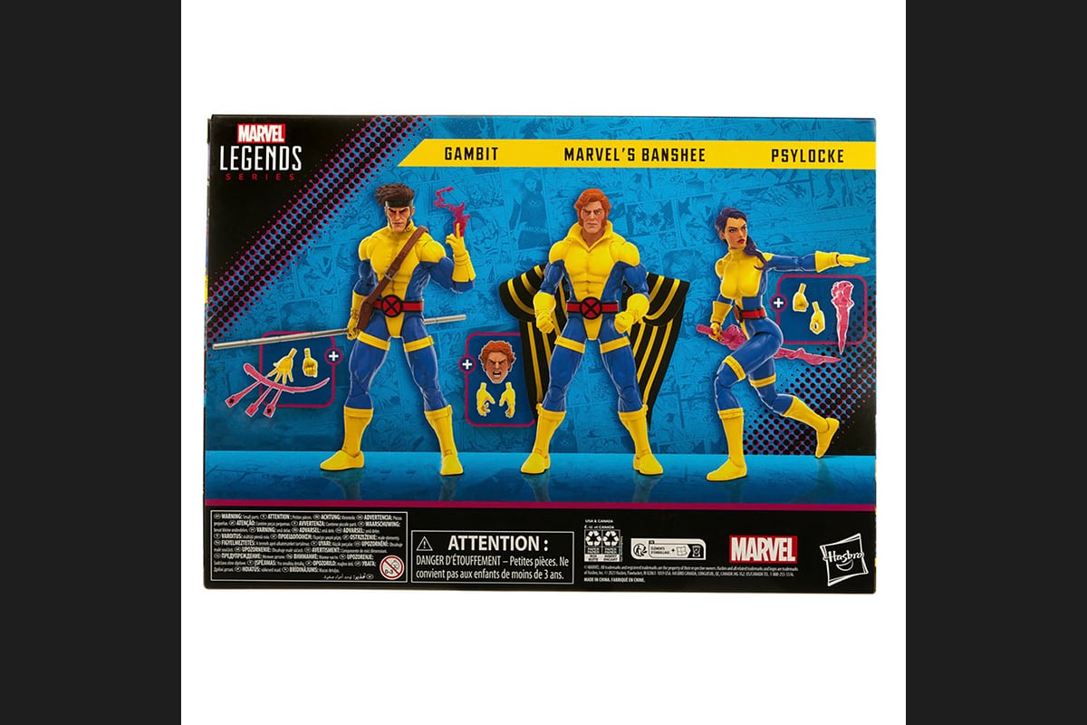 マーベルレジェンド X-MEN 60周年シリーズ ガンビット&バンシー&サイロック 3パック ルース