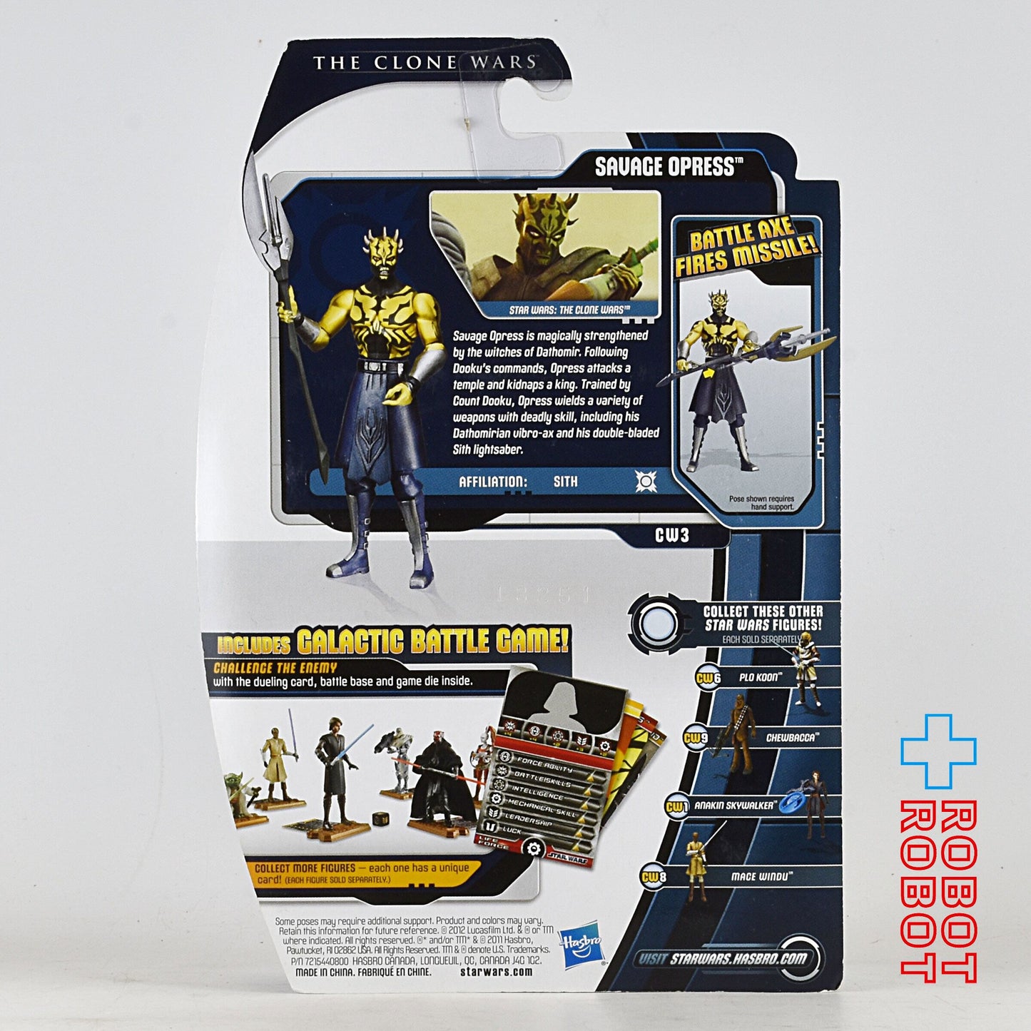 スター・ウォーズ CW2012 CW03 サヴァージ・オプレス クローン・ウォーズ 3.75インチ アクションフィギュア US版