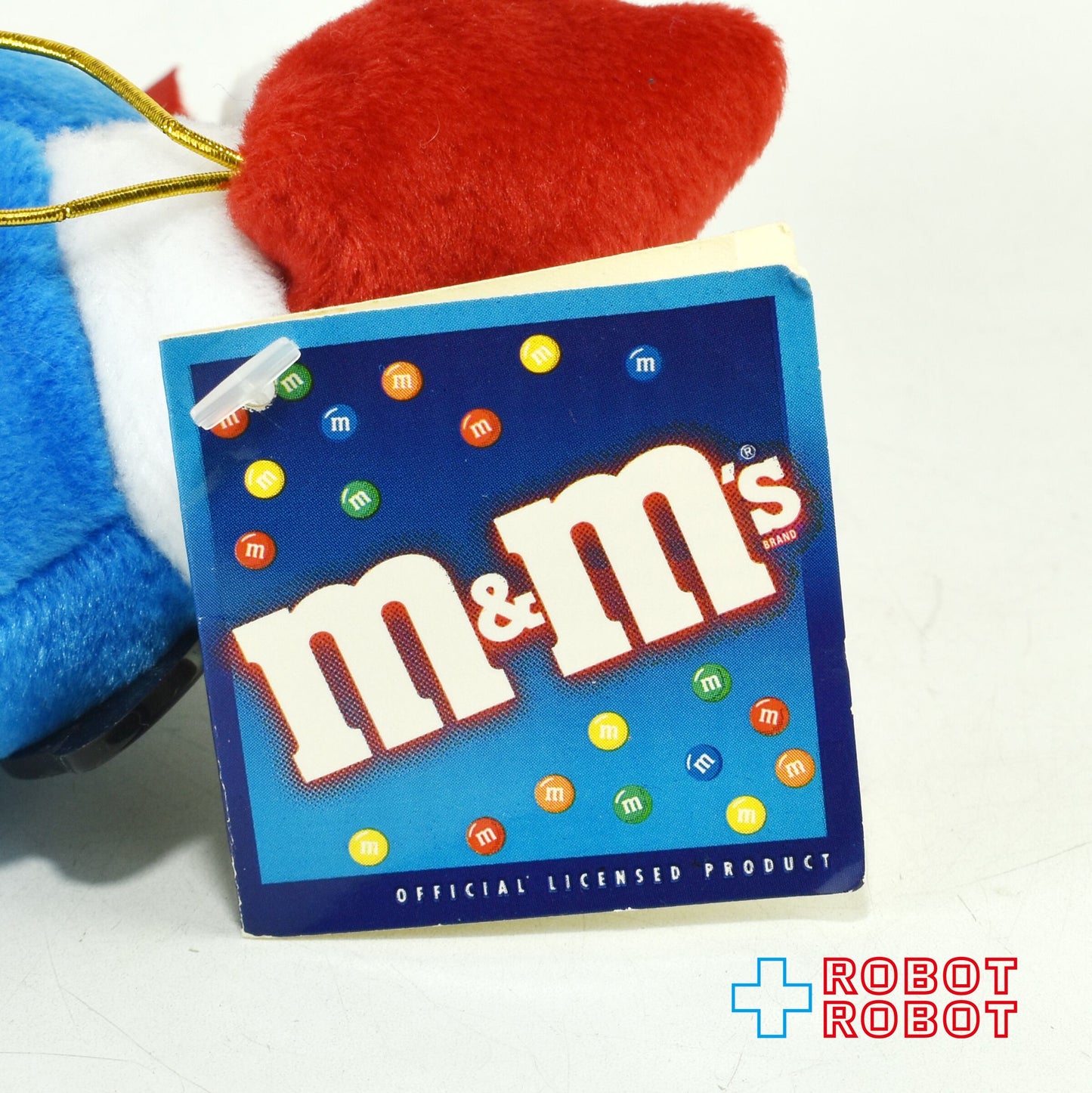 M&M's クリスマス ブルー エムアンドエムズ ぬいぐるみ人形 紙タグ付き