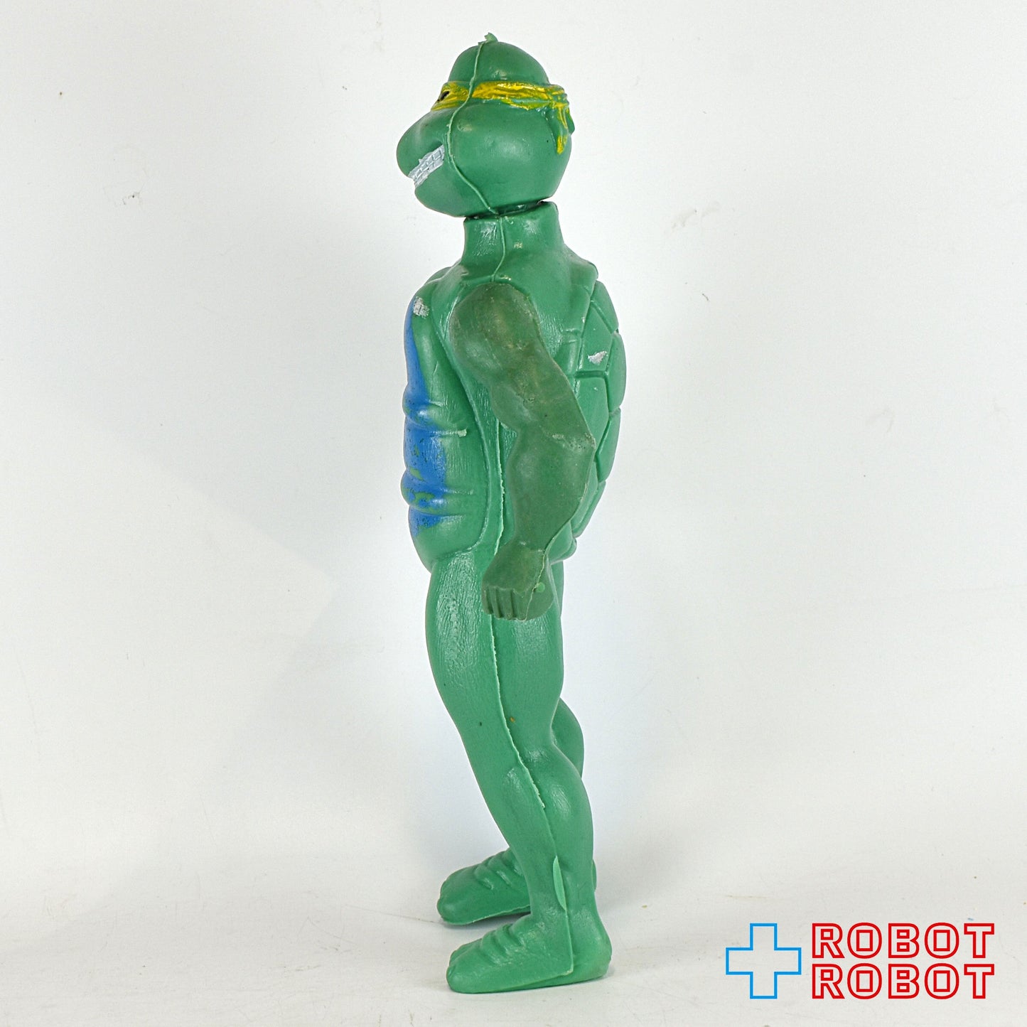 メキシコ製 タートルズ TMNT 青胸 黄色マスク ポリ製アクションフィギュア