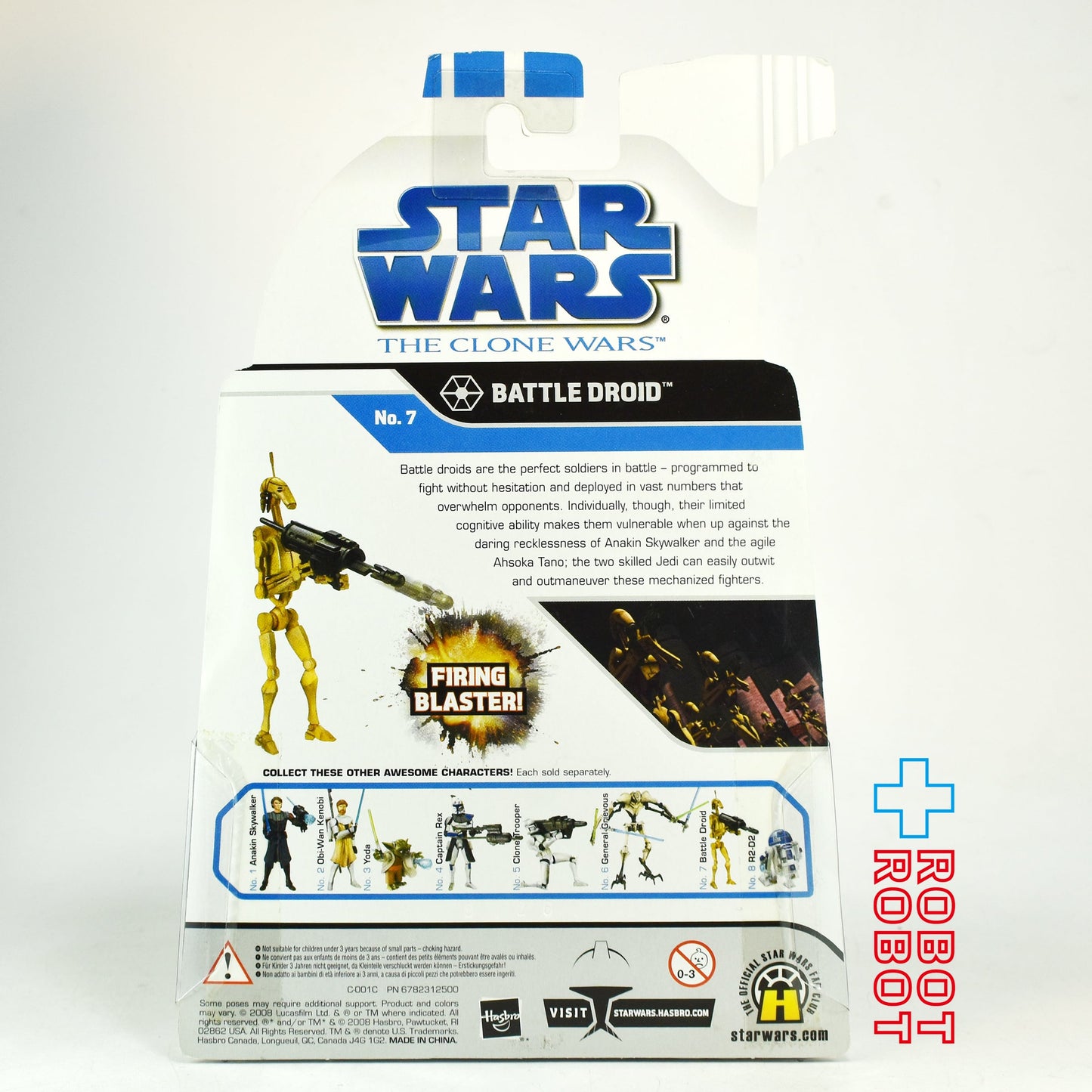 スター・ウォーズ CW2008 No07 バトル・ドロイド クローン・ウォーズ 3.75インチ アクションフィギュア 未開封