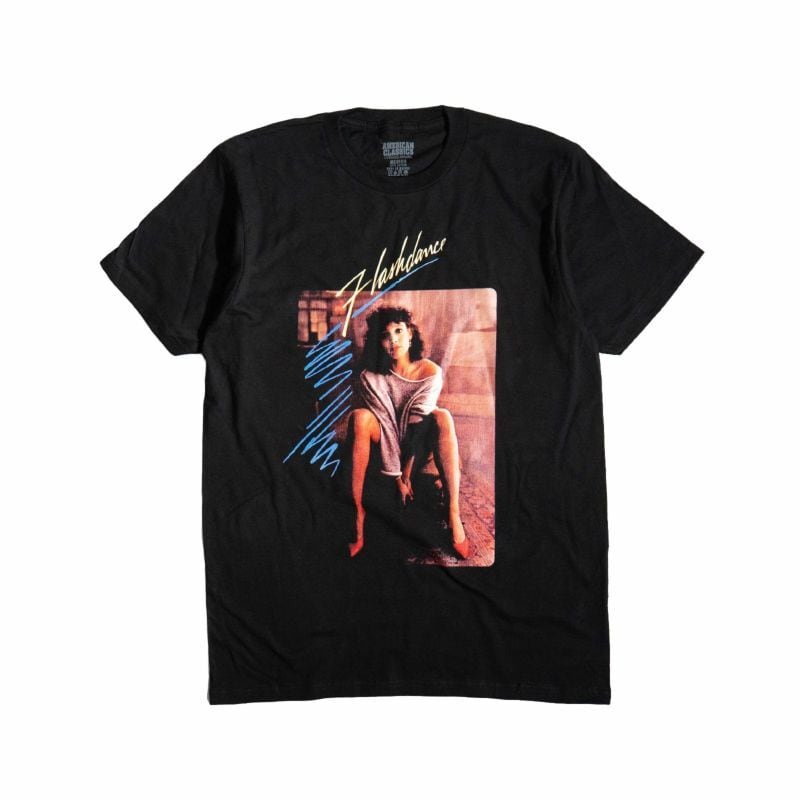 フラッシュダンス グラフィック Tシャツ ブラック アメリカンクラシックス