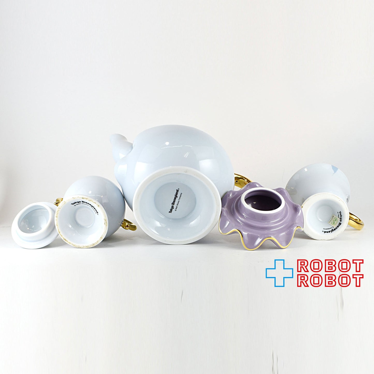 TDL ディズニー 美女と野獣 ポット夫人 陶器 ティーセット ※難有り