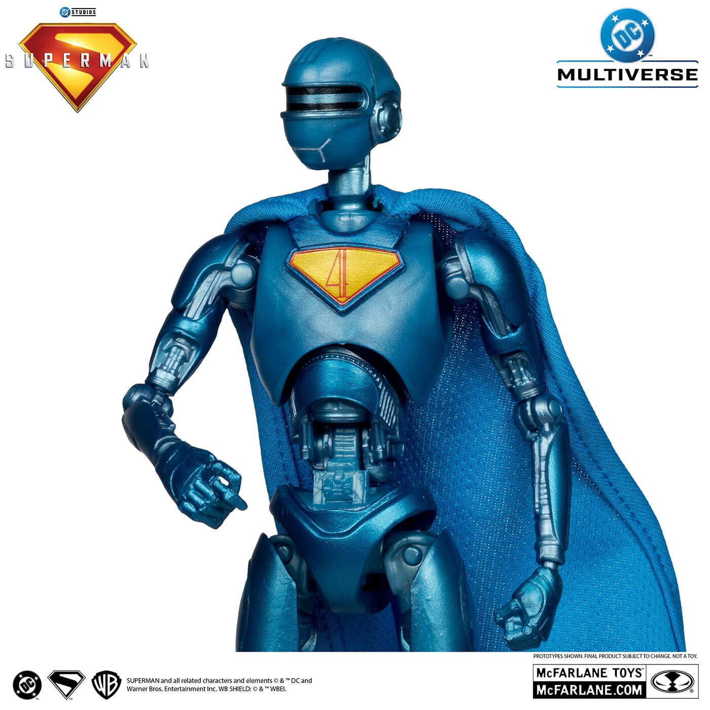 マクファーレン・トイズ DCマルチバース スーパーマン (2025) デラックス・シアトリカル・エディション スーパーマンロボ4号(レッド・プラチナム・エディション) 7インチ アクションフィギュア 国内版 未開封
