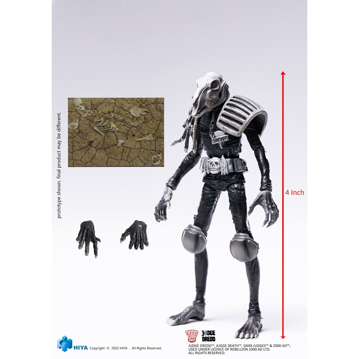 ハイヤトイズ ジャッジ・ドレッド 1/18 ジャッジモーティス モノクロ アクションフィギュア 未開封