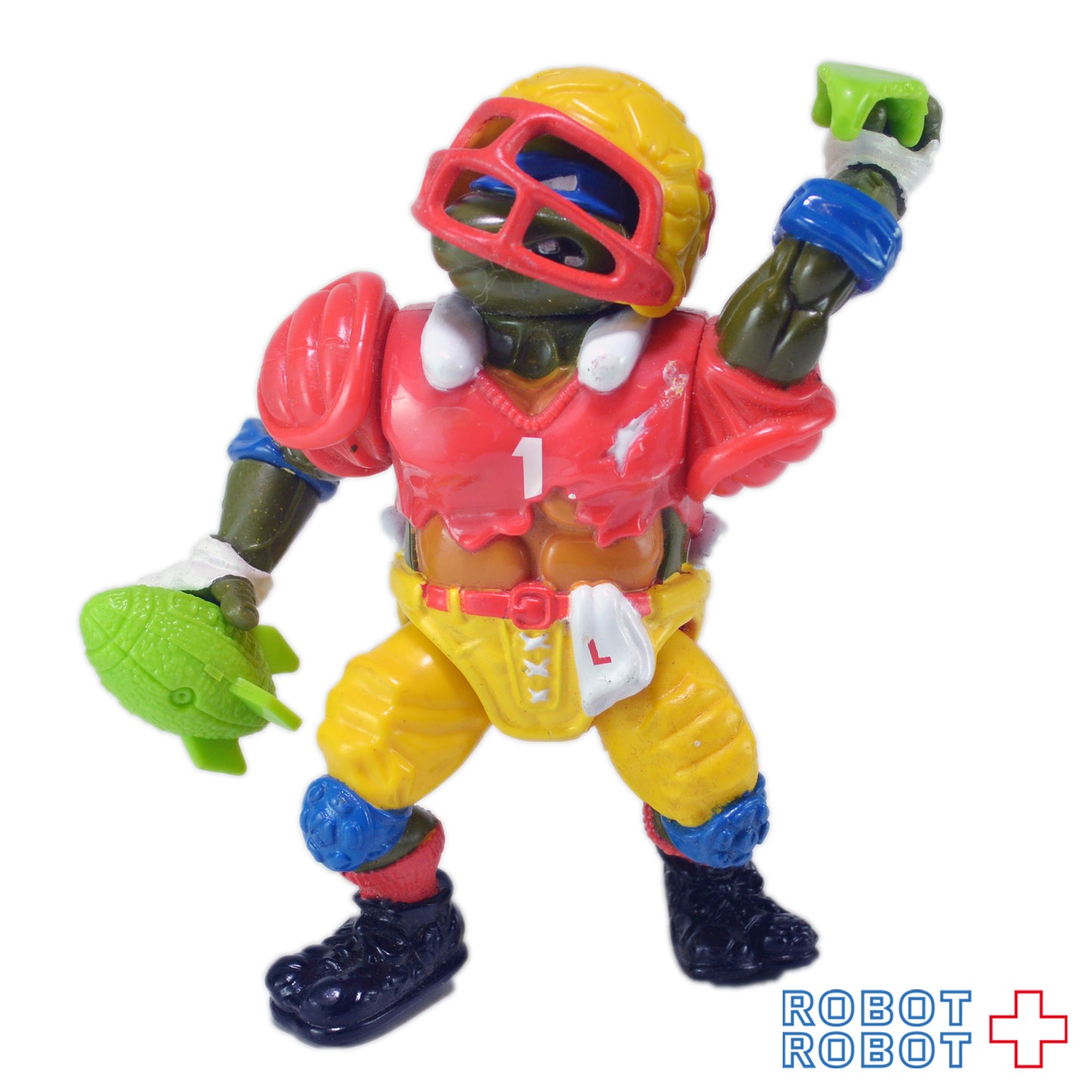 プレイメイツ ティーンエイジ・ミュータント・ニンジャ・タートルズ TMNT ズ タッチダウン トッシン レオ アクションフィギュア 1991 ルース
