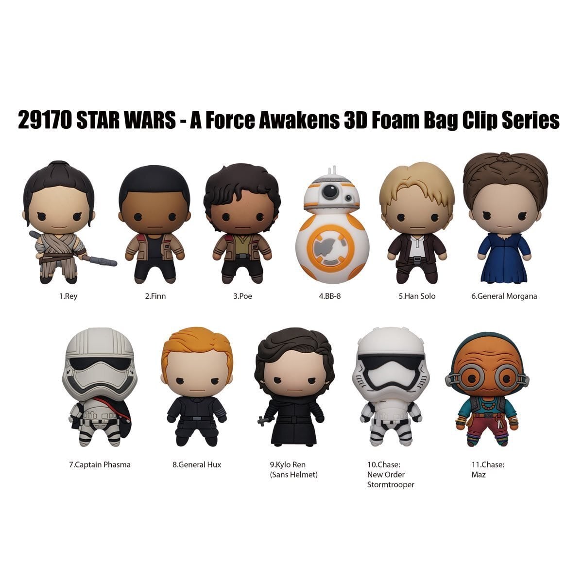モノグラム フィギュラル バッグ クリップ スター・ウォーズ/フォースの覚醒 1パック 未開封