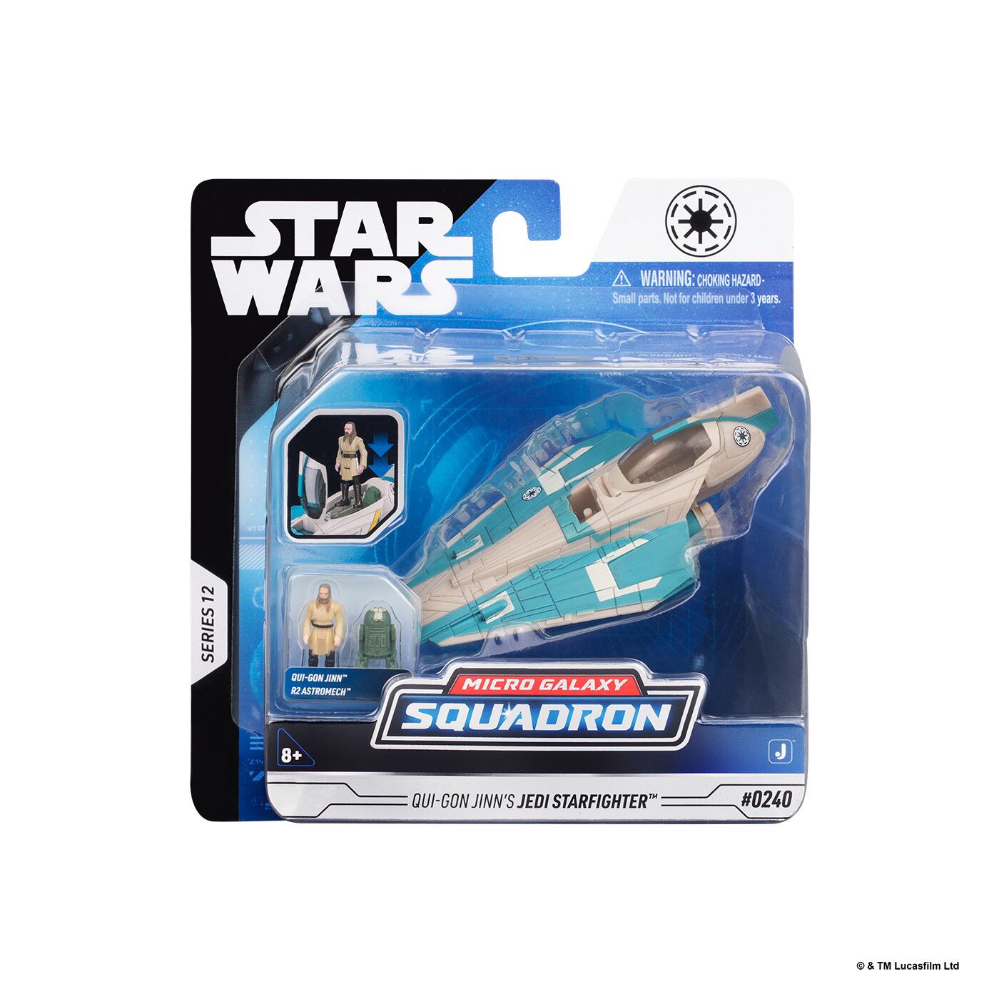 スター・ウォーズ マイクロ・ギャラクシー ライトアーマー・クラス クワイ=ガン・ジンのジェダイ・スターファイター 国内版 未開封
