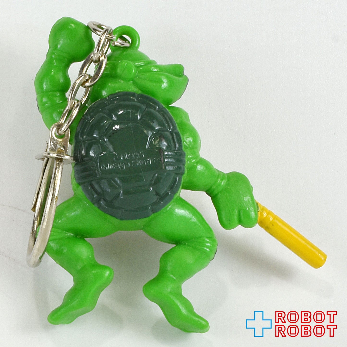 カバヤ タートルズ ミュータントホルダー ドナテロ 脇に棒 PVCフィギュア キーホルダー