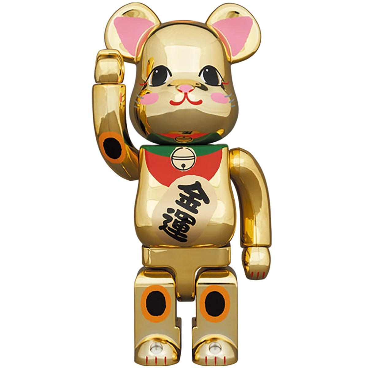 メディコム ベアブリック 400% BE@RBRICK 招き猫 金運 金メッキ 弐 400% 未開封 4号店商品