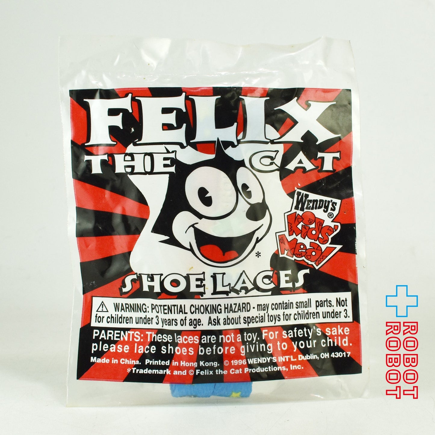 ウェンディーズ フィリックス・ザ・キャット シューレース 靴紐 ミールトイ 1996 袋入未開封