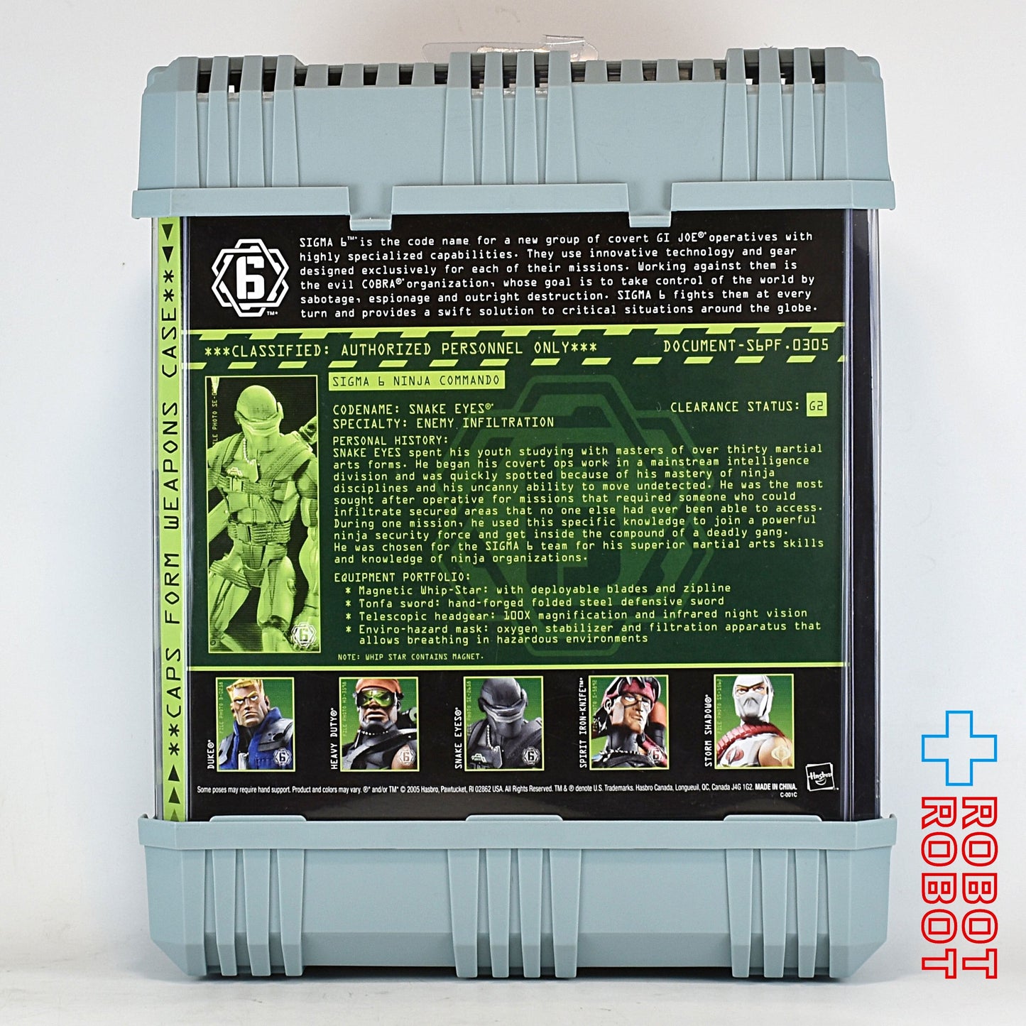 ハズブロ G.I.ジョー シグマ6 スネークアイズ アクションフィギュア 未開封