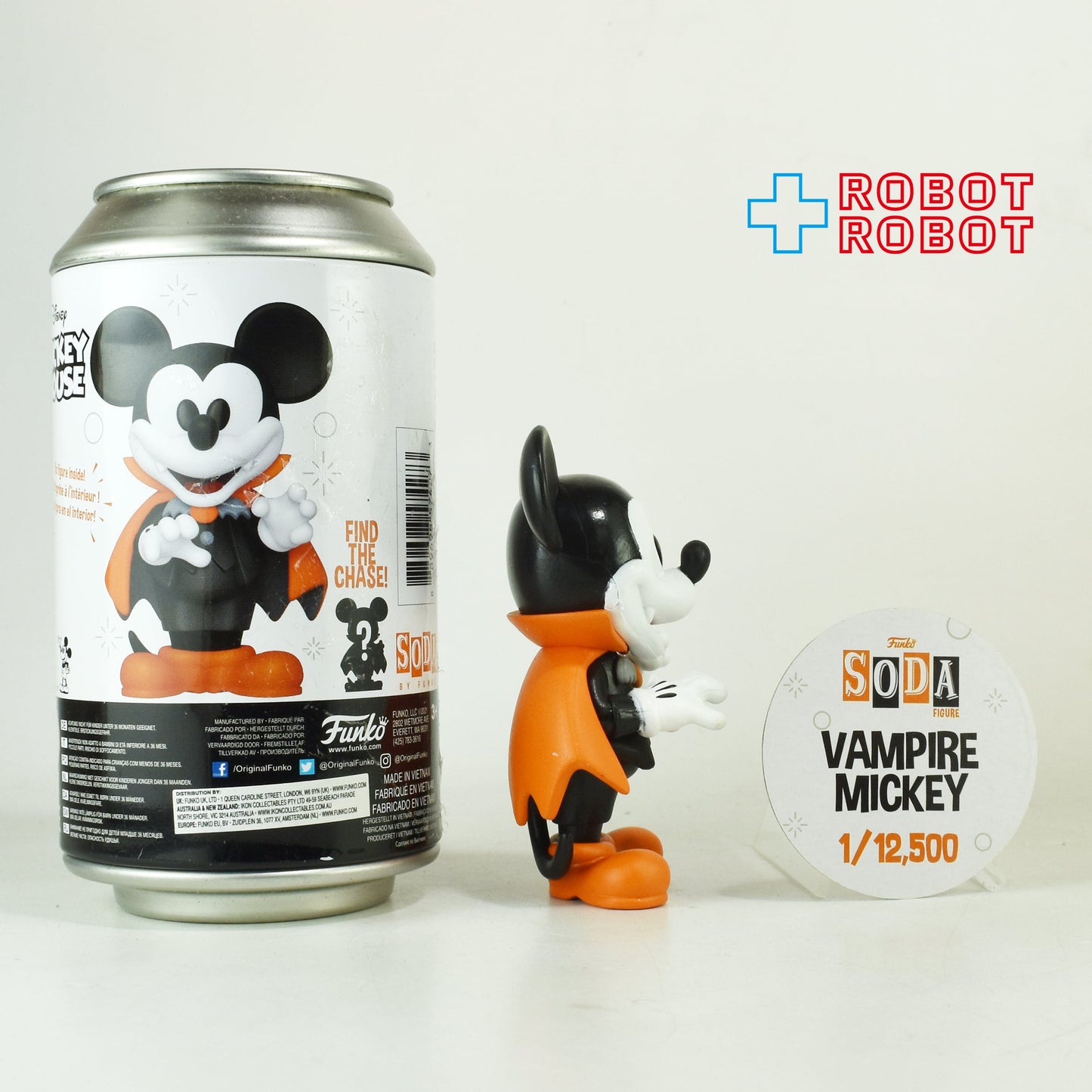 ファンコ SODA ソーダ缶 ディズニー ヴァンパイア ミッキーマウス フィギュア 缶入り