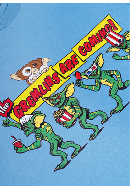 メディコム・トイ MLE グレムリン GREMLINS ARE COMING! サックスブルー Tシャツ 紙タグ付き