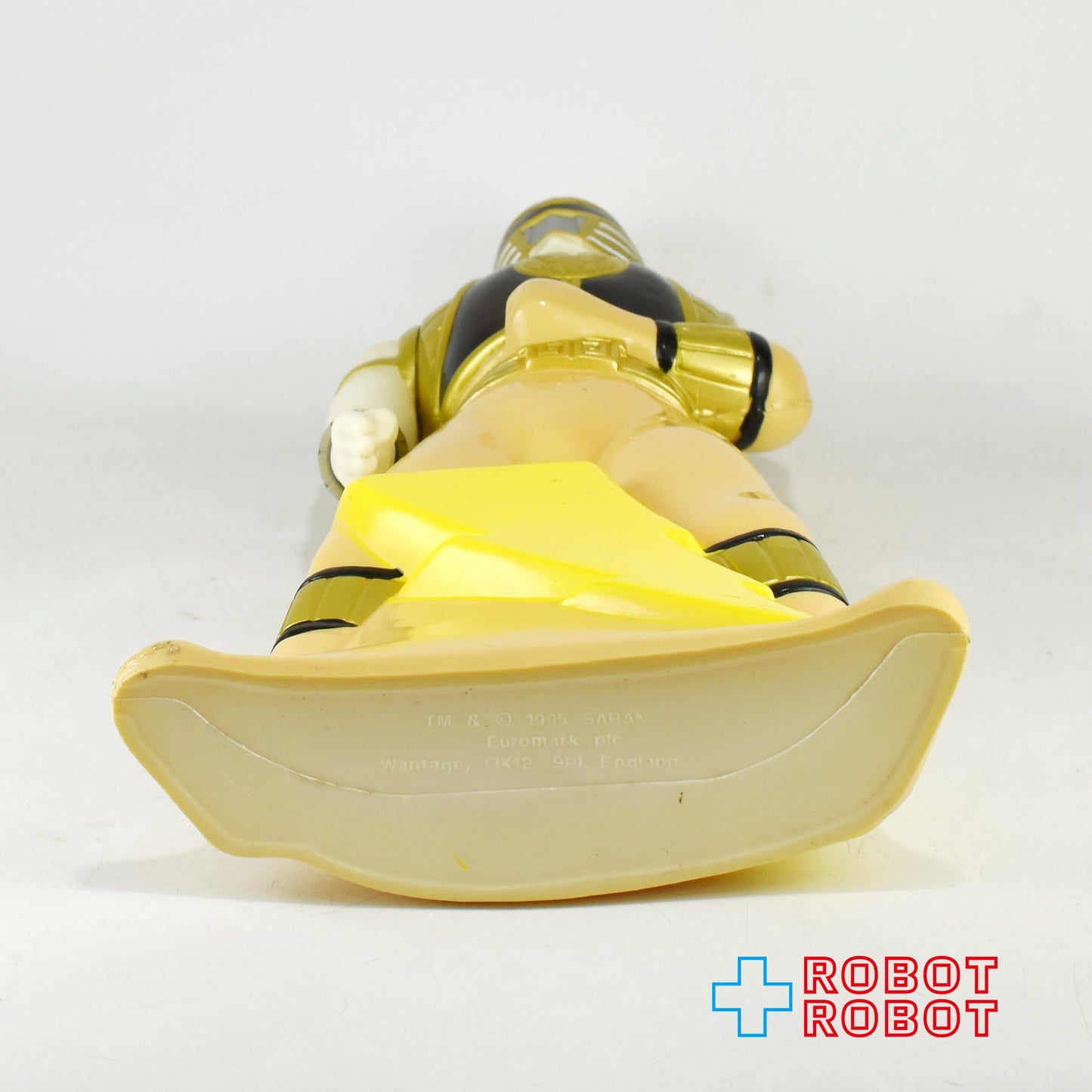 パワーレンジャー ホワイト ソーキー バブルバスボトル フィギュア 1995