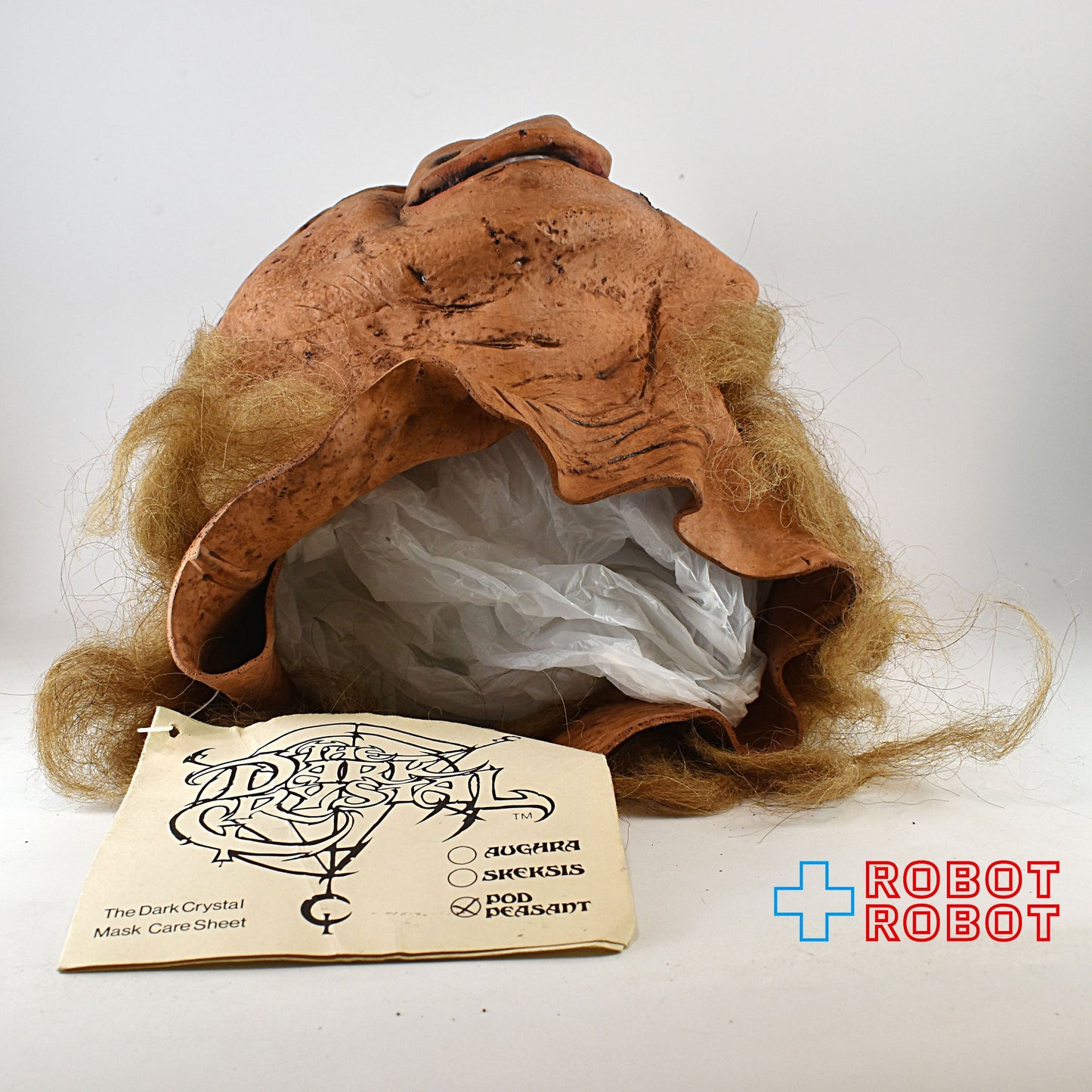 ドンポスト社 ダーククリスタル ポッド・ピーサント ジムヘンソン マスク 紙タグ付