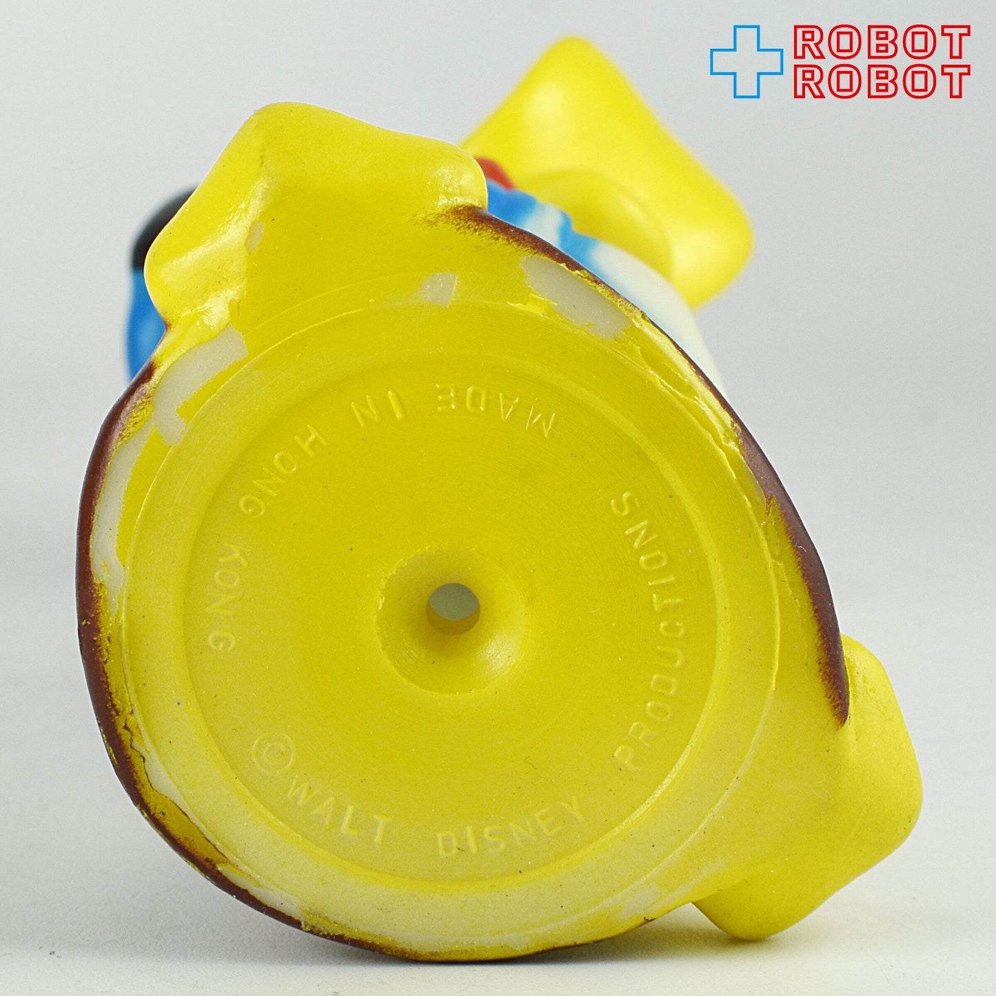 ディズニー ドナルドダック 茶色椅子 スクイーク ラバードール フィギュア 香港