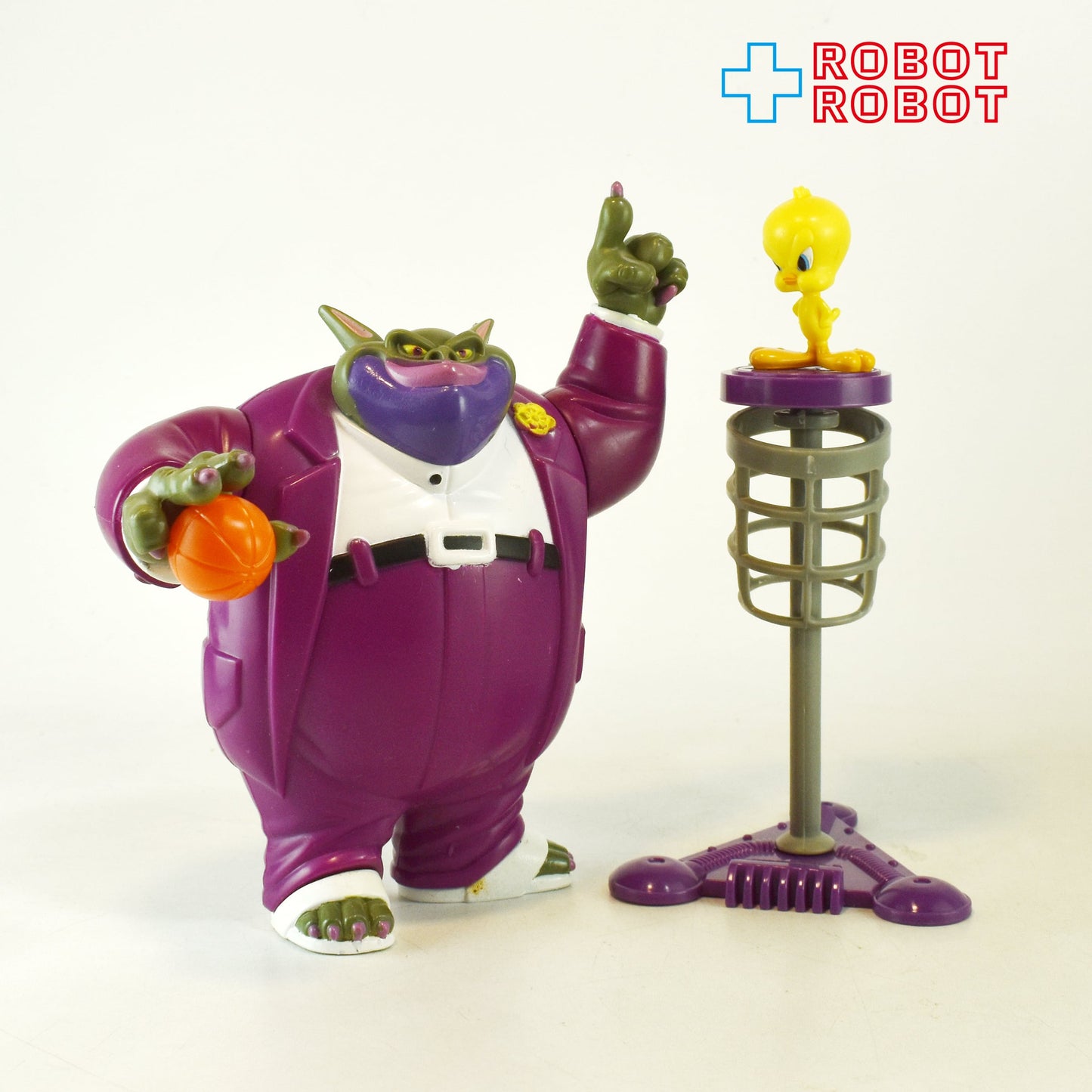 プレイメイツ社 ルーニー・テューンズ スペース・ジャム トゥイーティー vs ミスター・スワックハマー with ハングタイム・フープ・ケージ アクションフィギュア 1996