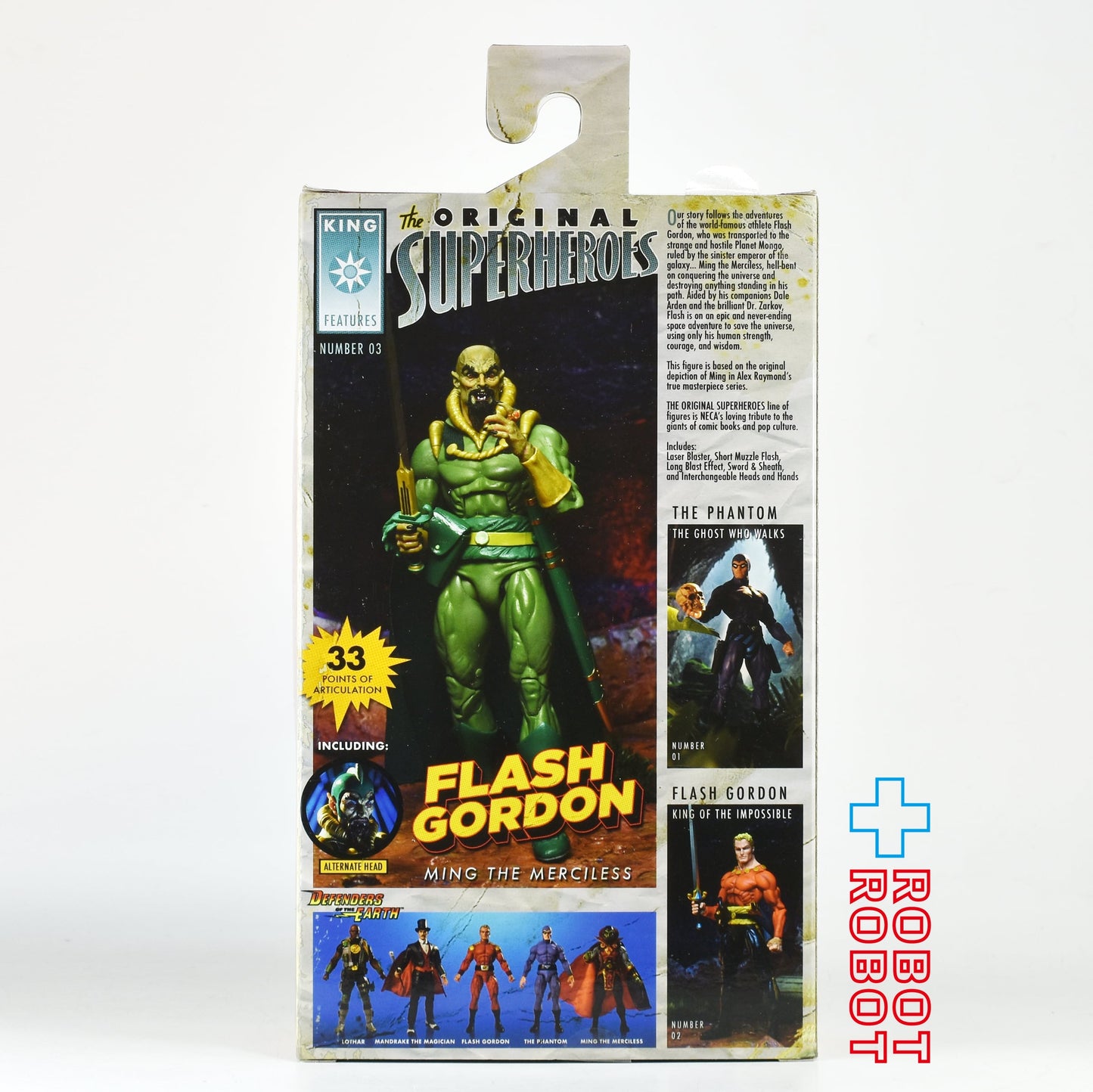 ネカ NECA オリジナル スーパーヒーロー フラッシュ・ゴードン ミン 7インチ アクションフィギュア 未開封