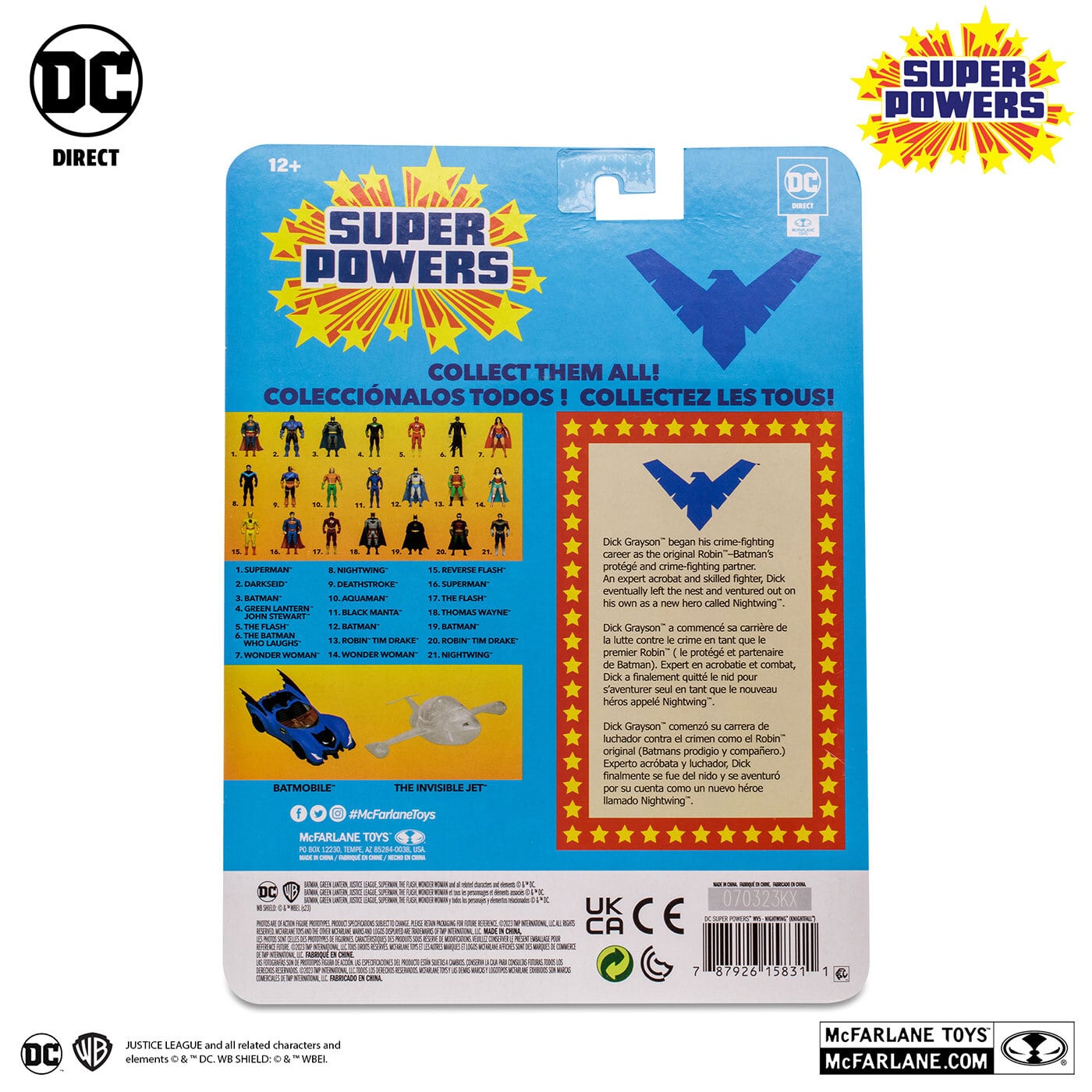 マクファーレン・トイズ DCダイレクト DCスーパーパワーズ #18 ナイトウィング (コミック/Batman: Knightfall) 4インチ アクションフィギュア 国内版 未開封