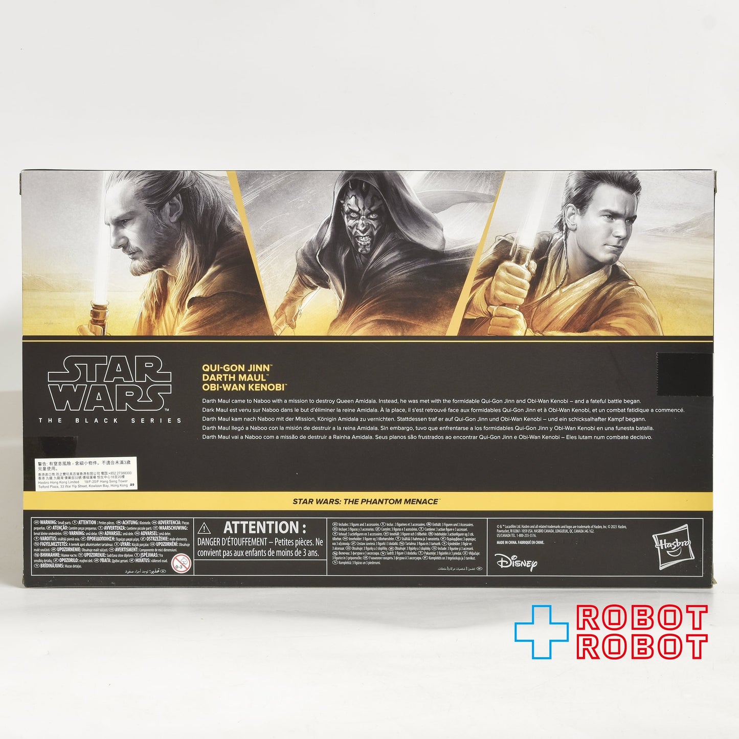 スター・ウォーズ ブラックシリーズ クワイ=ガン・ジン&ダース・モール&オビ=ワン・ケノービ 3パック 6インチフィギュア 未開封