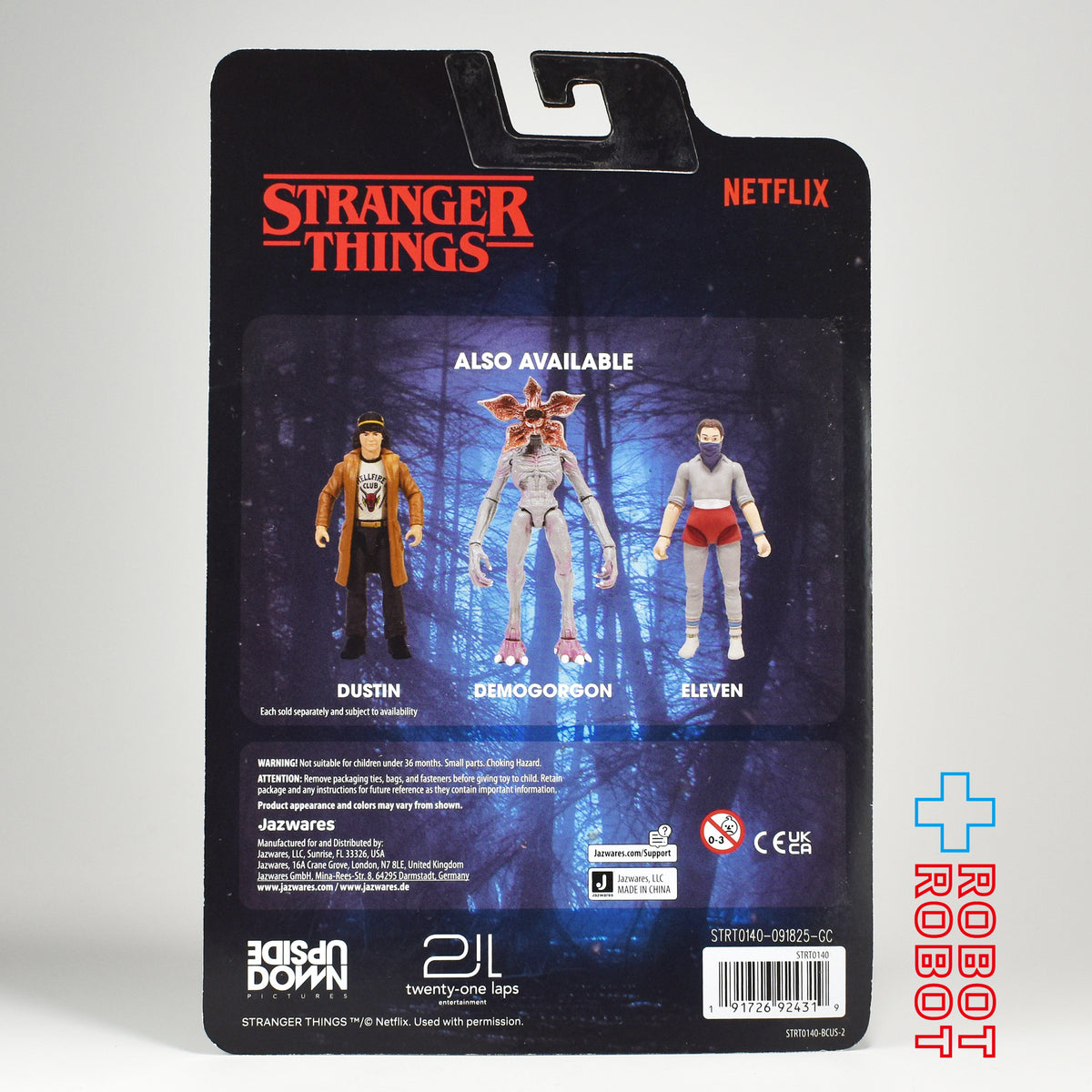 ジャズウェア ストレンジャー・シングス ワールド オブ ストレンジャー・シングス スケール ハント & バトル マイク 4インチ アクションフィギュア 未開封