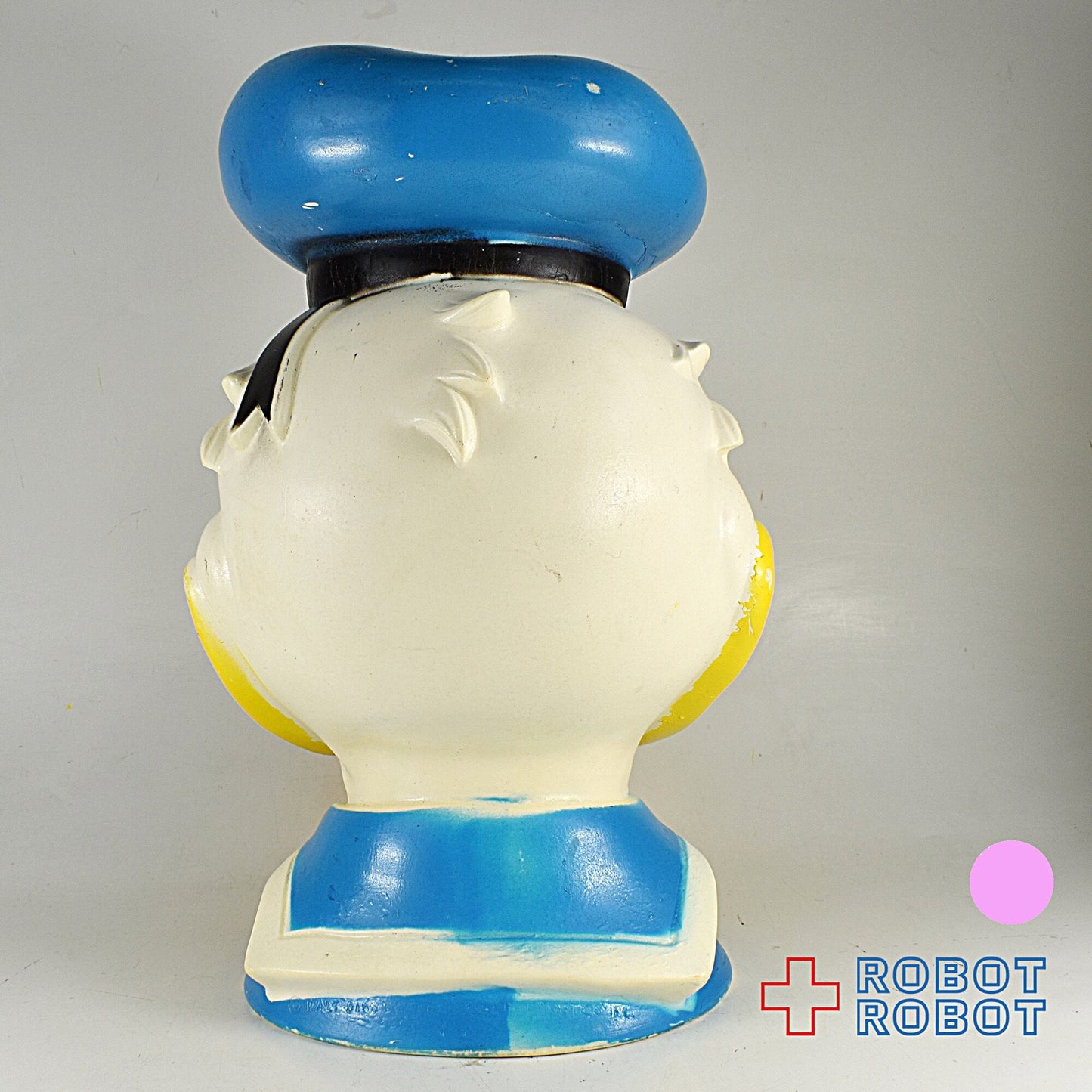 プレイパル ディズニー ドナルドダック ヘッド ソフビ貯金箱 ※難あり