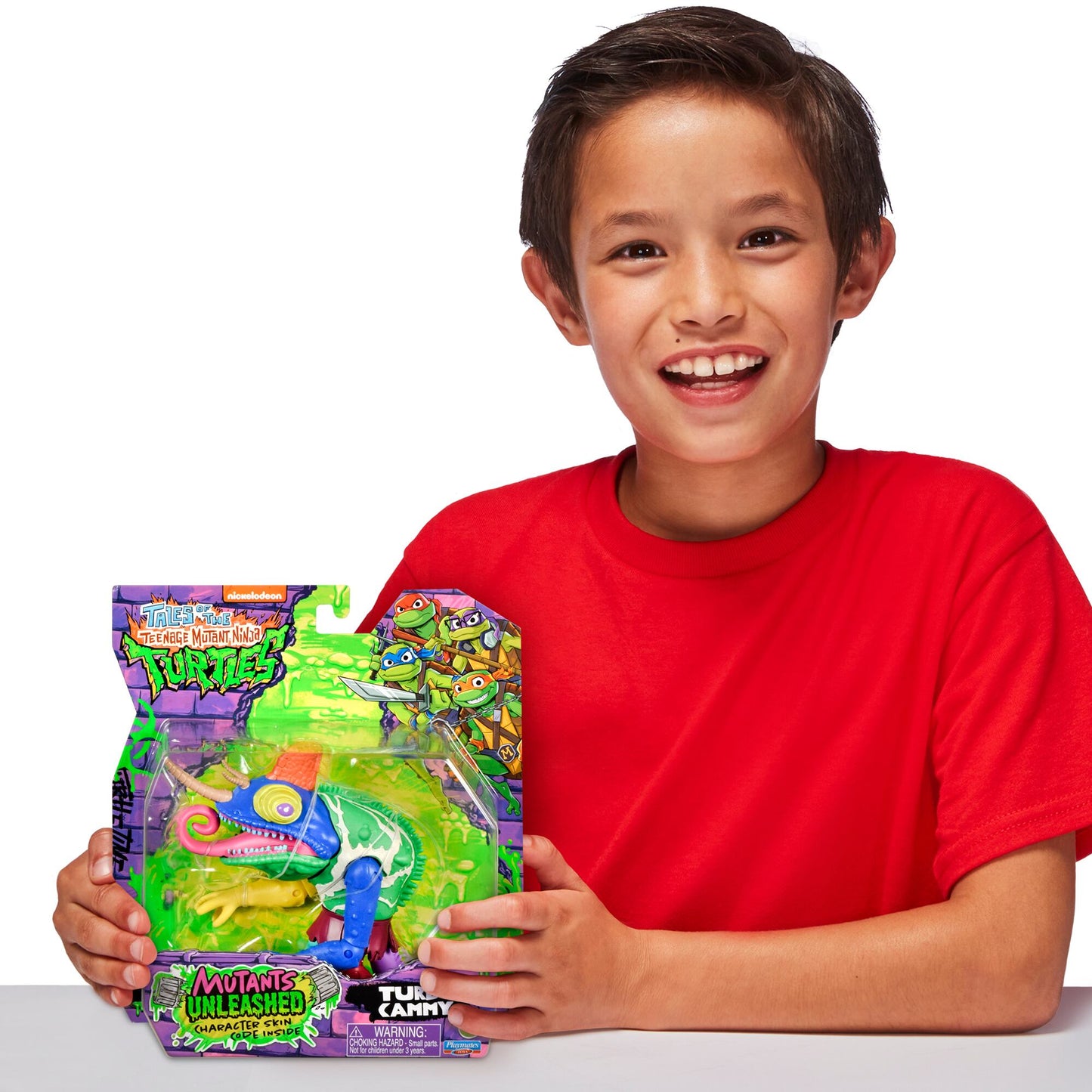 プレイメイツ テイルズ・オブ・ティーンエイジ・ミュータント・ニンジャ・タートルズ ミュータンツ・アンリーシュド ターボ・キャミー 4.5インチ ベーシックフィギュア 未開封