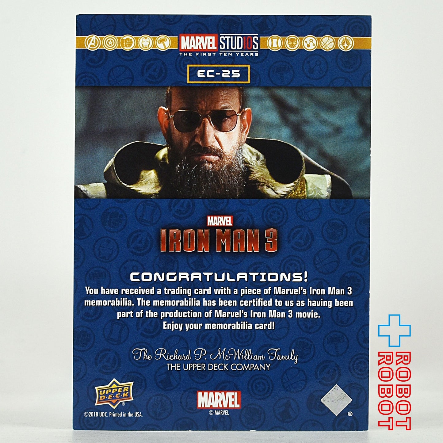 アッパーデック マーベル・スタジオ ファースト10イヤーズ トレーディングカード ベン・キングスレー as マンダリン