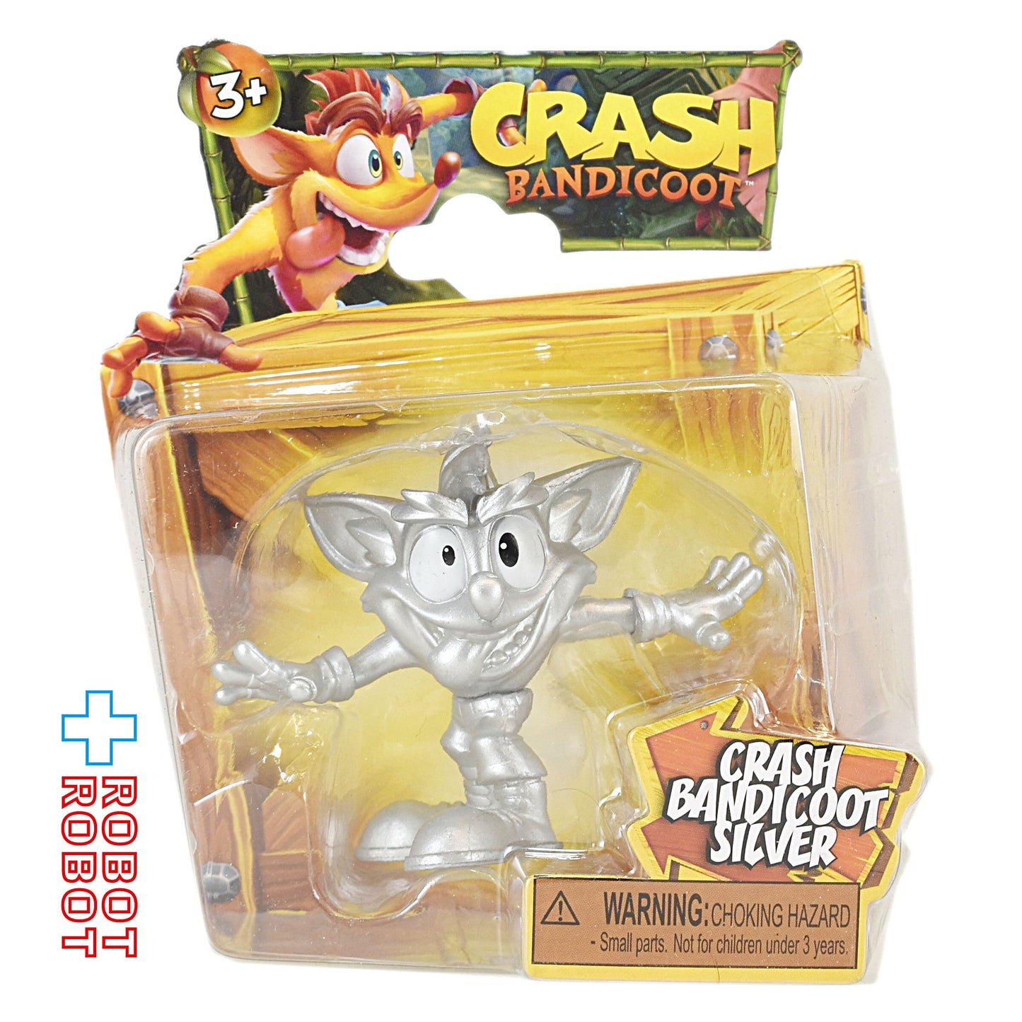 クラッシュ・バンディクー シルバー 2.5インチ フィギュア 2023 ジャックス・パシフィック社 未開封