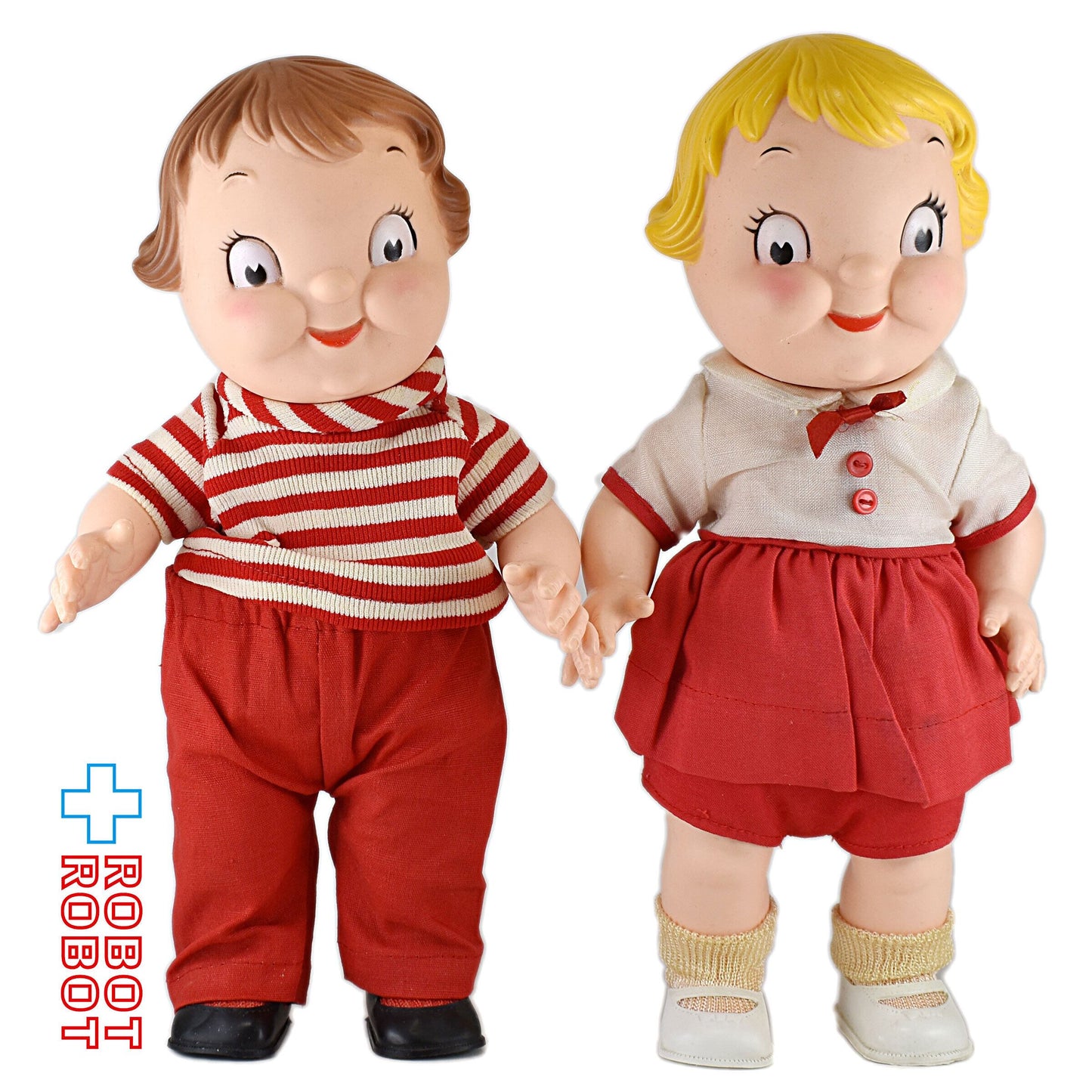 キャンベル社 キャンベルキッズ ボーイ&ガール 10インチ ドール セット 1970's メイドインUSA