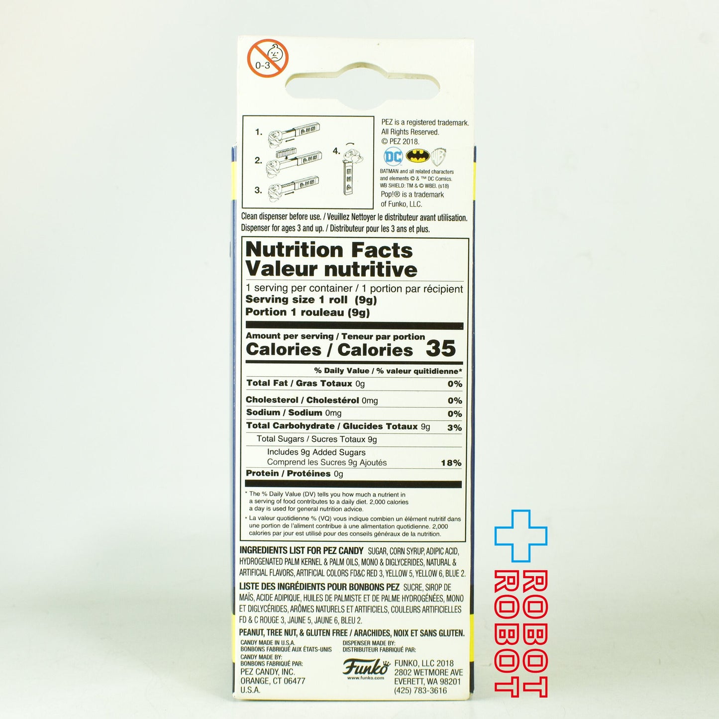 ファンコ POP! + PEZ DC バットマン 1966年 TVシリーズ バットマン 箱入