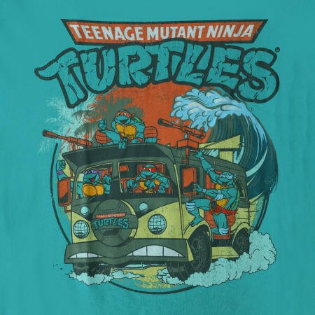 タートルズ TMNT ティーンエイジ・ミュータント・ニンジャ・タートルズ ウェーブ グラフィック Tシャツ Lサイズ
