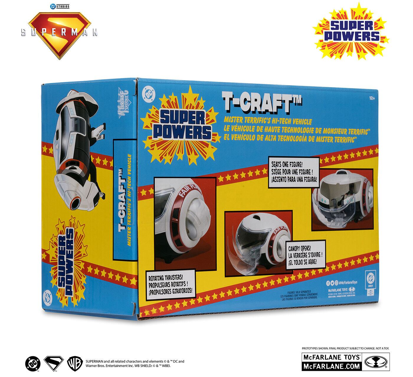 マクファーレン DCダイレクト DCスーパーパワーズ スーパーマン (2025) Tクラフト 4インチ ビークル 国内版 未開封
