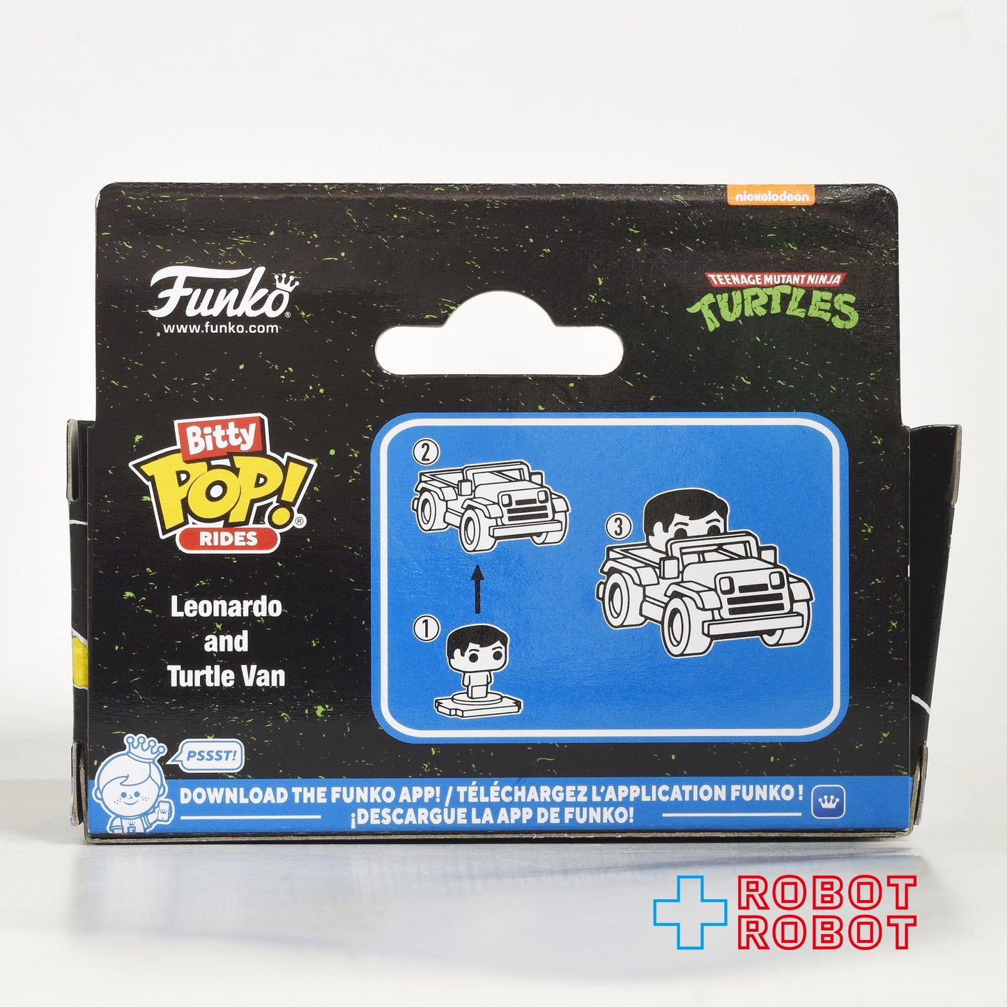 ファンコ ビティ POP! ライド ティーンエイジ・ミュータント・ニンジャ・タートルズ レオナルド & タートルバン ミニフィギュア 箱入