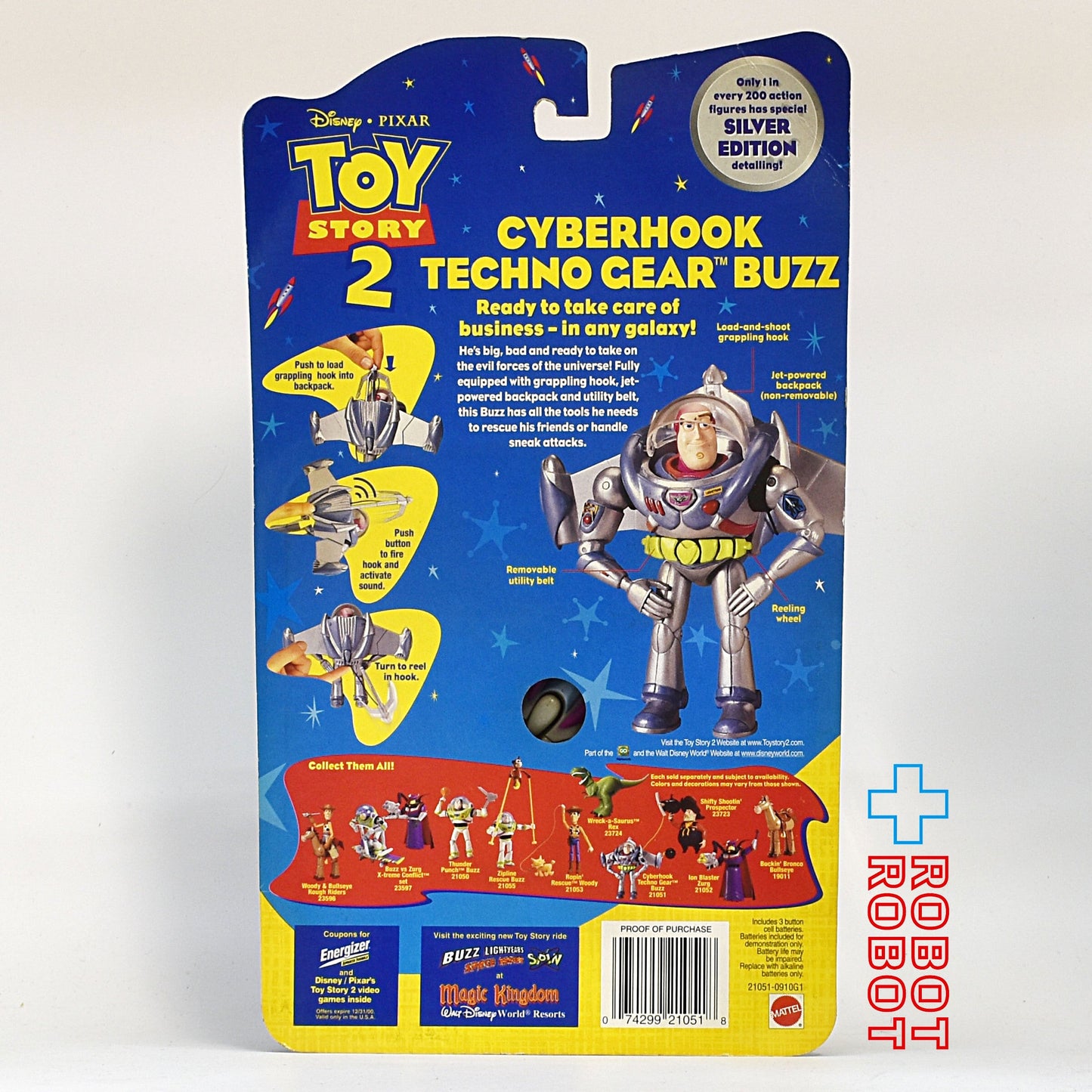 マテル トイ・ストーリー2 サイバーフック テクノ クリア バズ フィギュア 未開封