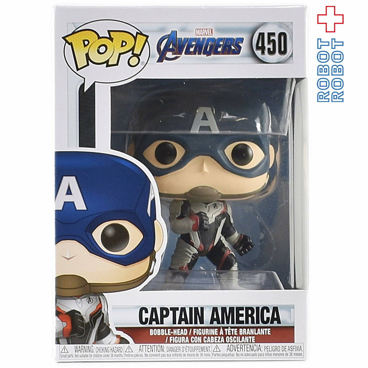 ファンコ POP! 450 マーベル アベンジャーズ エンドゲーム キャプテン・アメリカ ビニールフィギュア 箱入