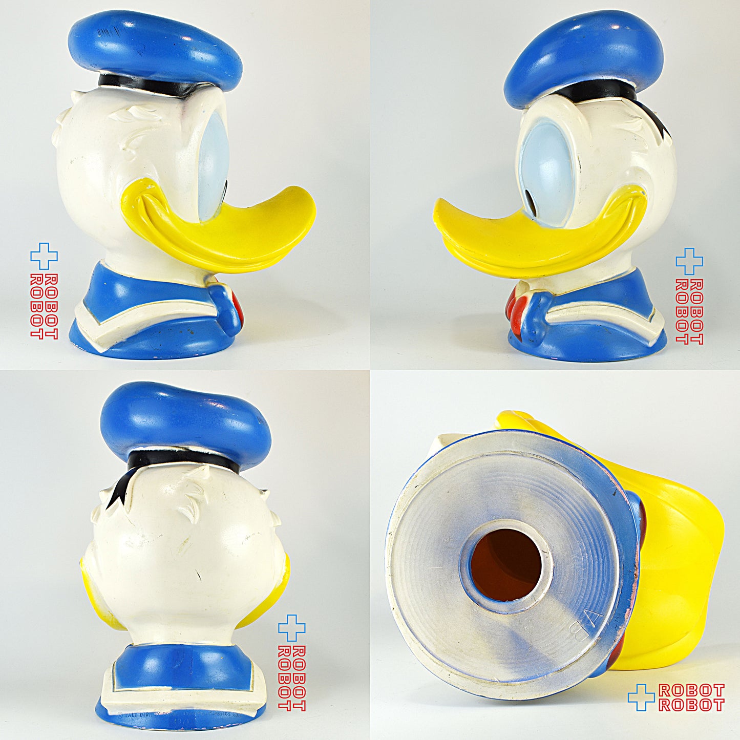 プレイパル ディズニー ドナルドダック ヘッド ソフビ貯金箱