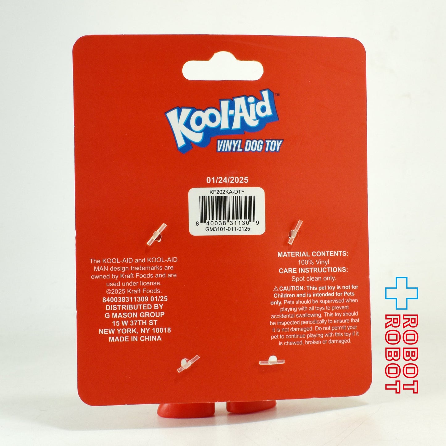 クラフトフーズ クールエイド クールエイドマン ドッグ トイ スクイークラバードール 台紙付き