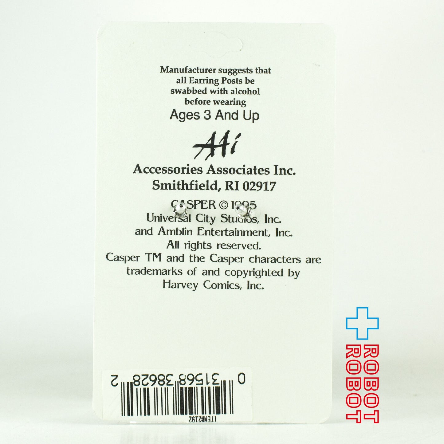 キャスパー ピアス(B)台紙付き 未使用 - ROBOTROBOT