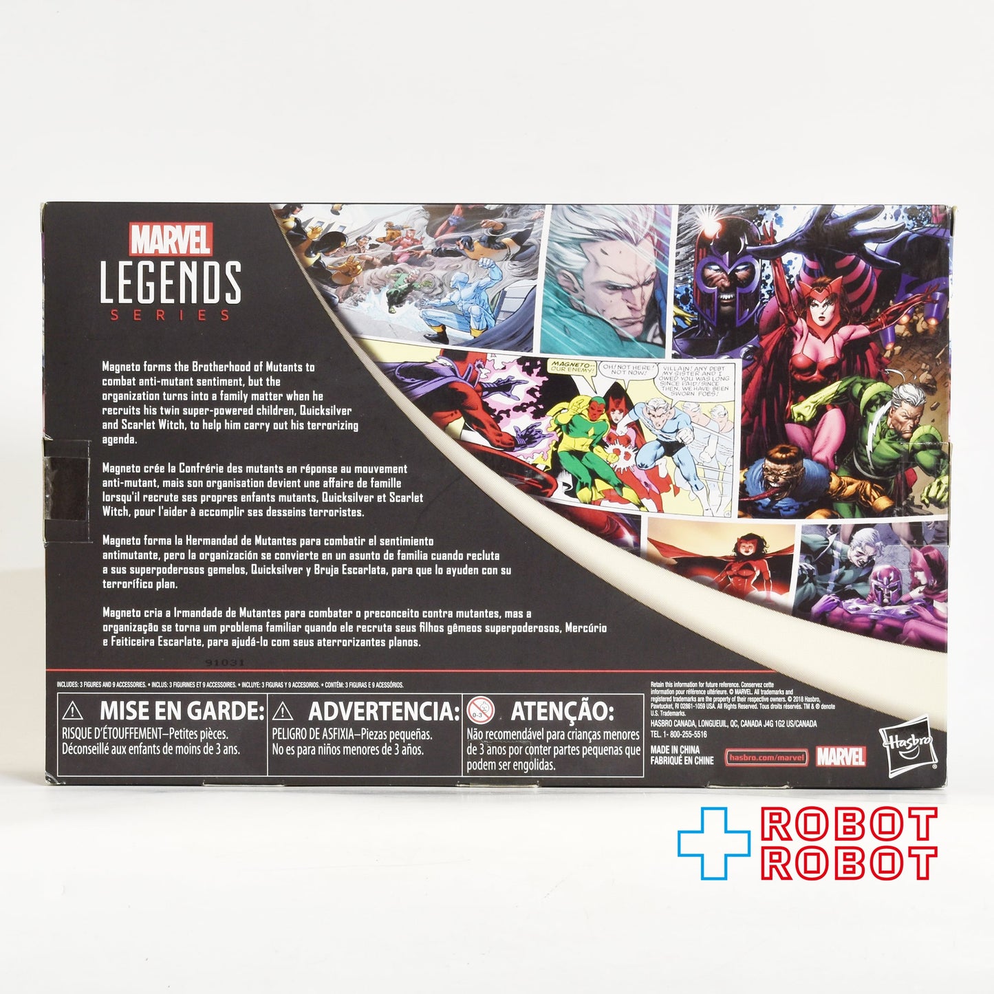 マーベルレジェンド マーベル80周年 X-MEN シリーズ マグニートー&クイック・シルバー&スカーレット・ウィッチ 3パック 6インチ アクションフィギュア 未開封
