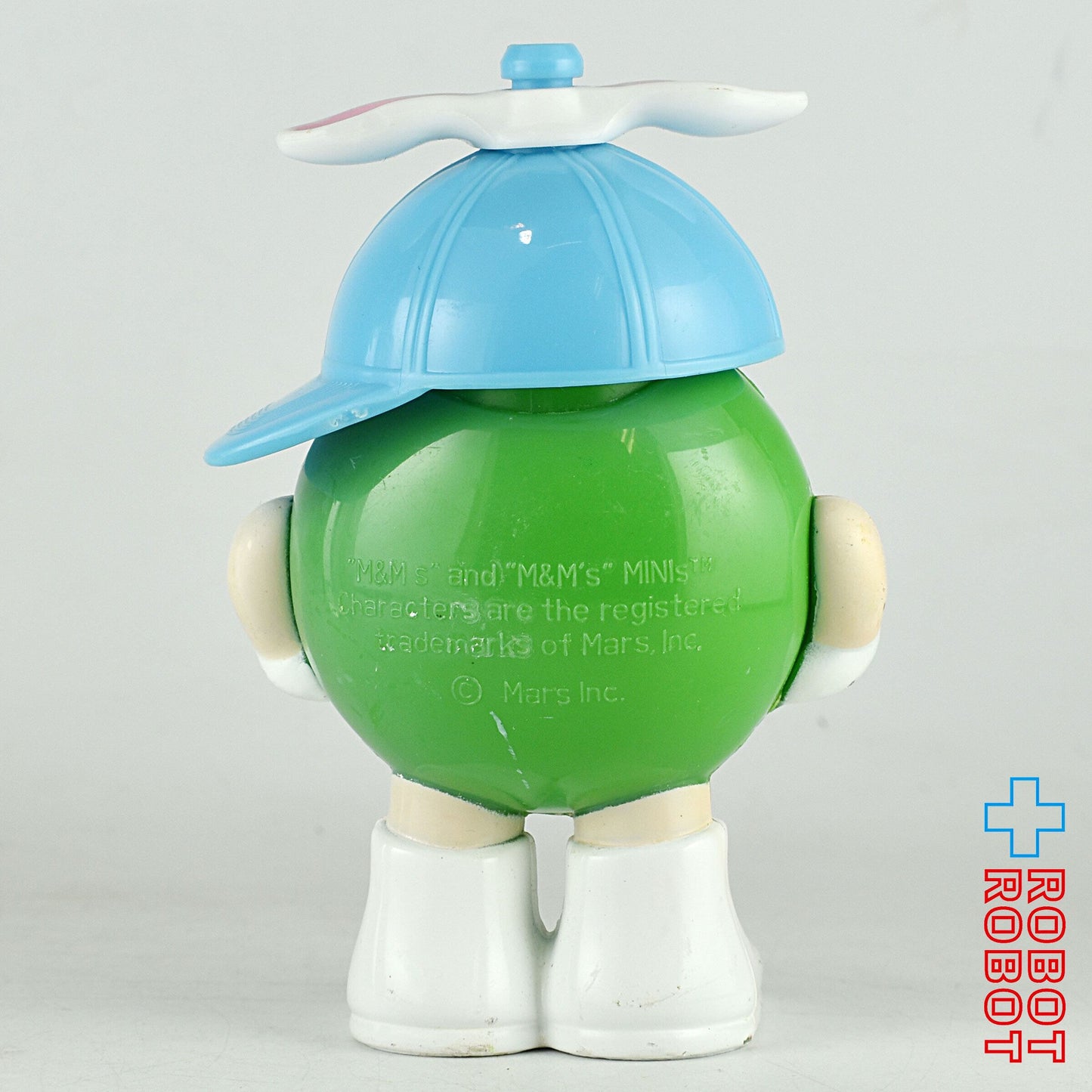 M&M's ミニディスペンサー フィギュア グリーン・青プロペラ帽子