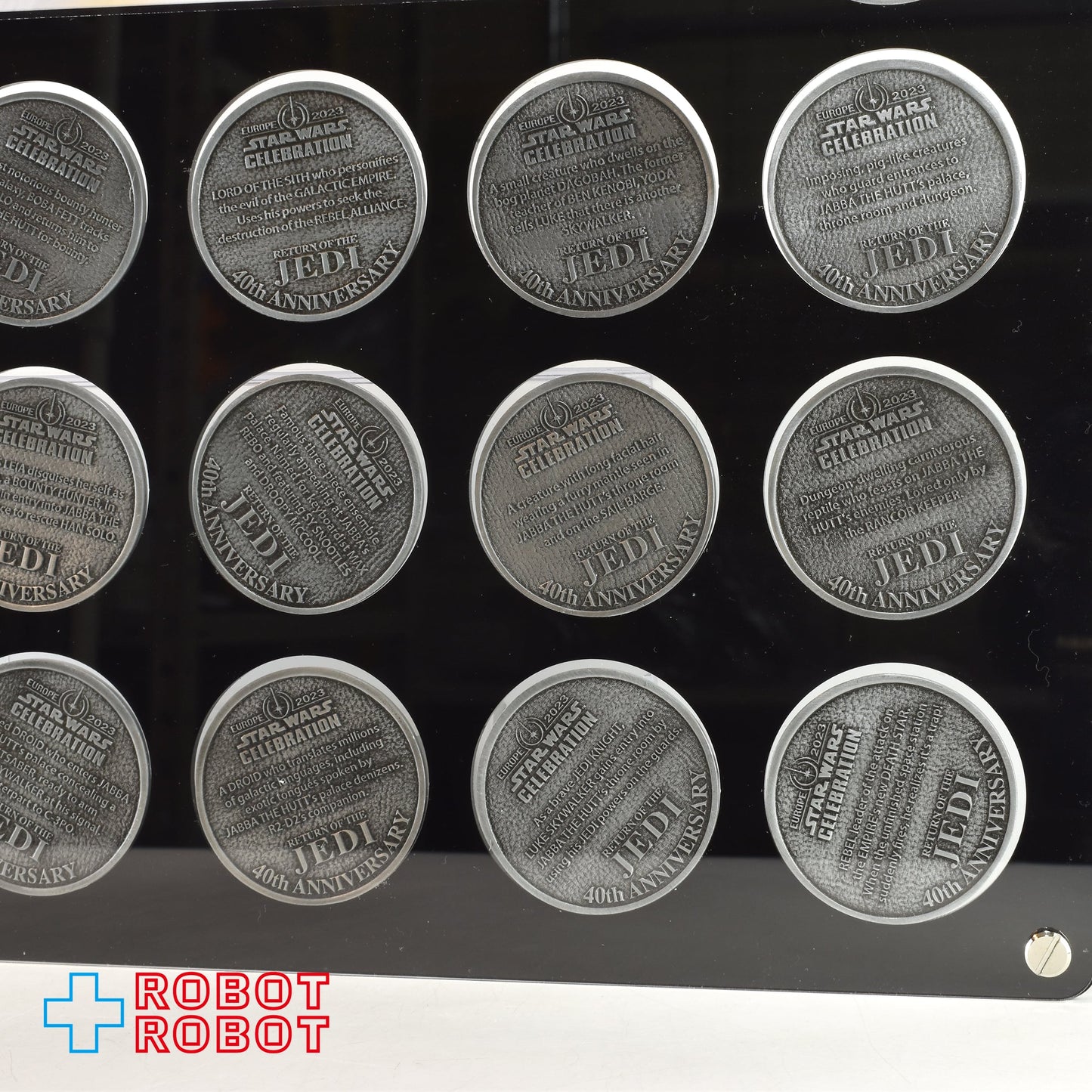 スター・ウォーズ ROTJ40周年 コイン 20種セット ディスプレイフレーム入 セレブレーション ヨーロッパ2023 コレクティングトラック限定